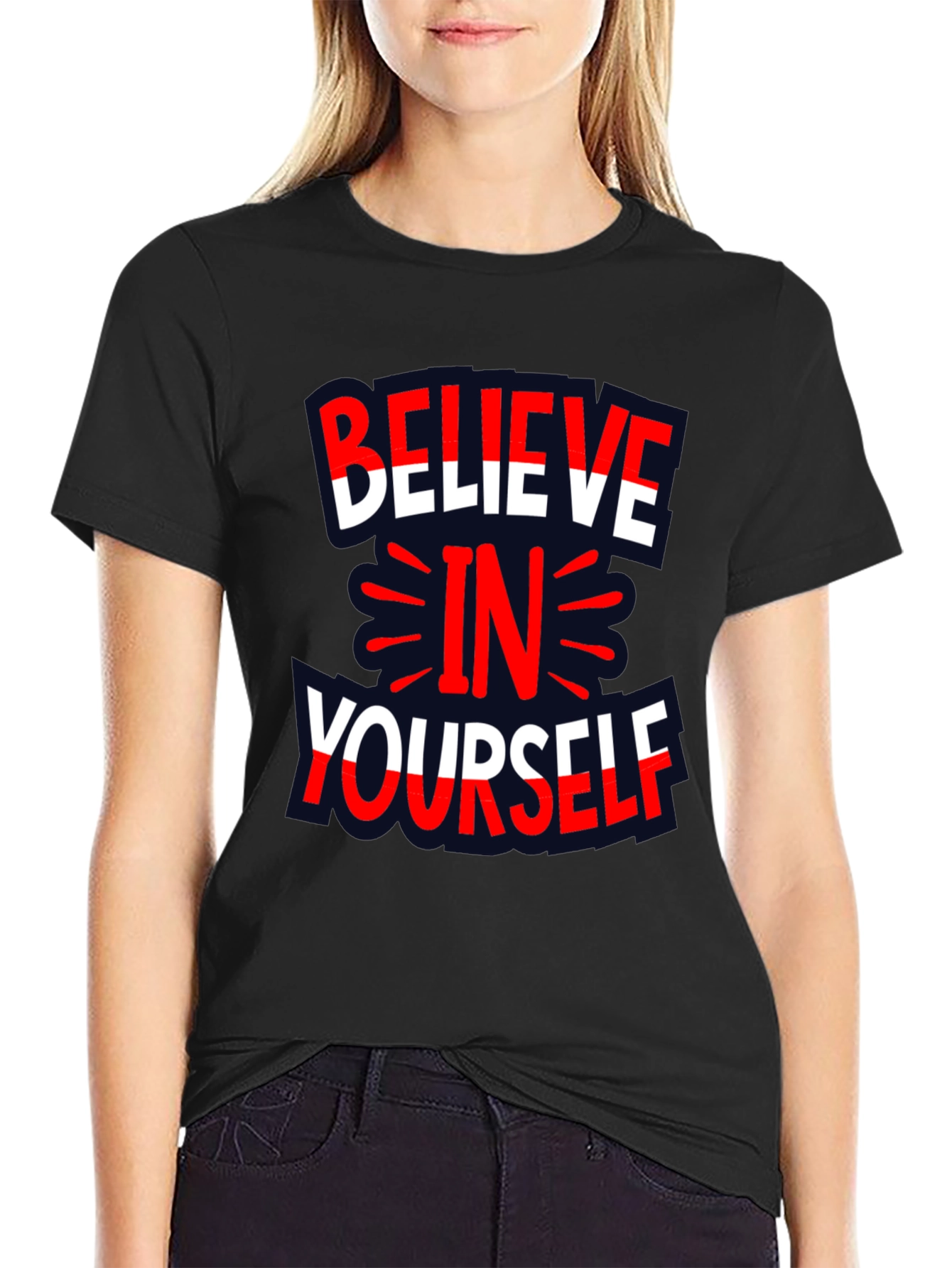 Believe in Yourself Graphic Print Tee