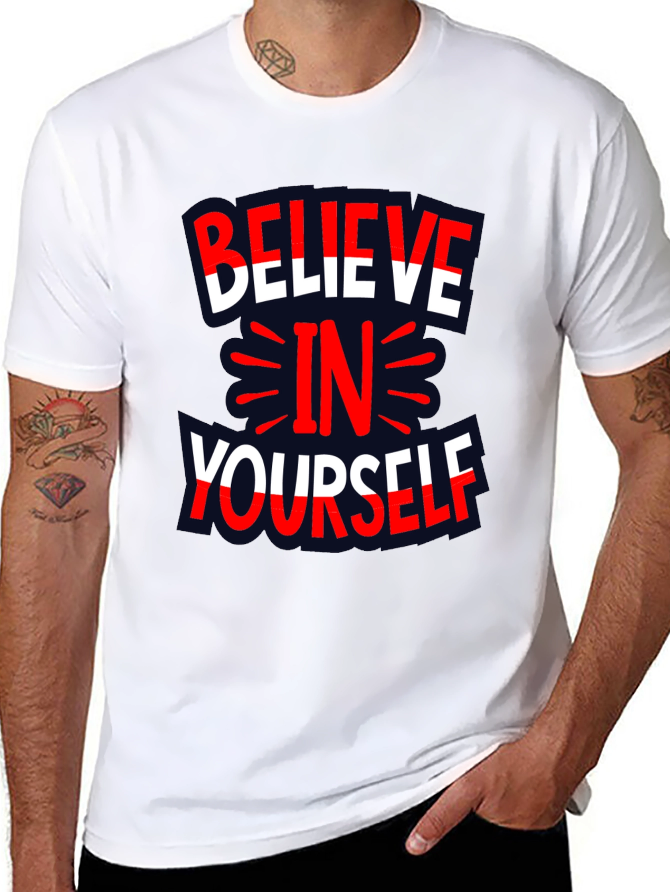 Believe in Yourself Graphic Print Tee