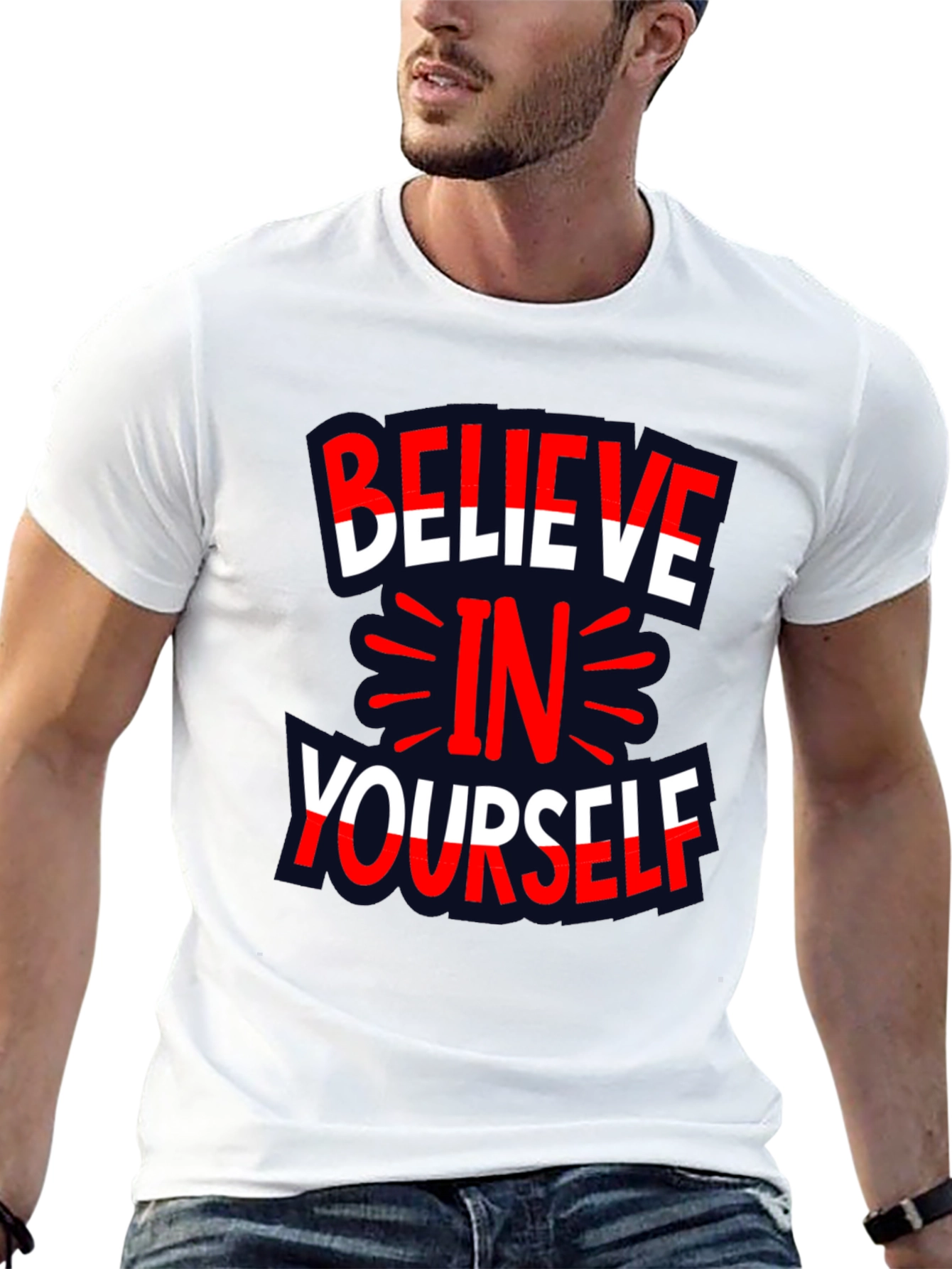 Believe in Yourself Graphic Print Tee