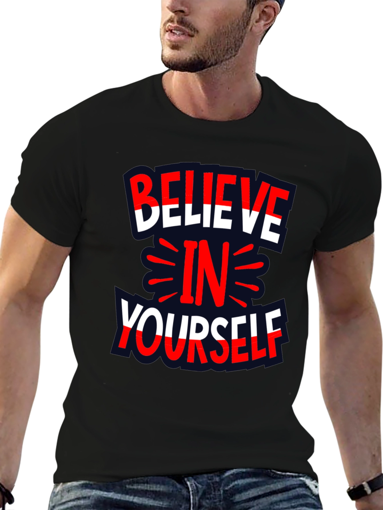 Believe in Yourself Graphic Print Tee