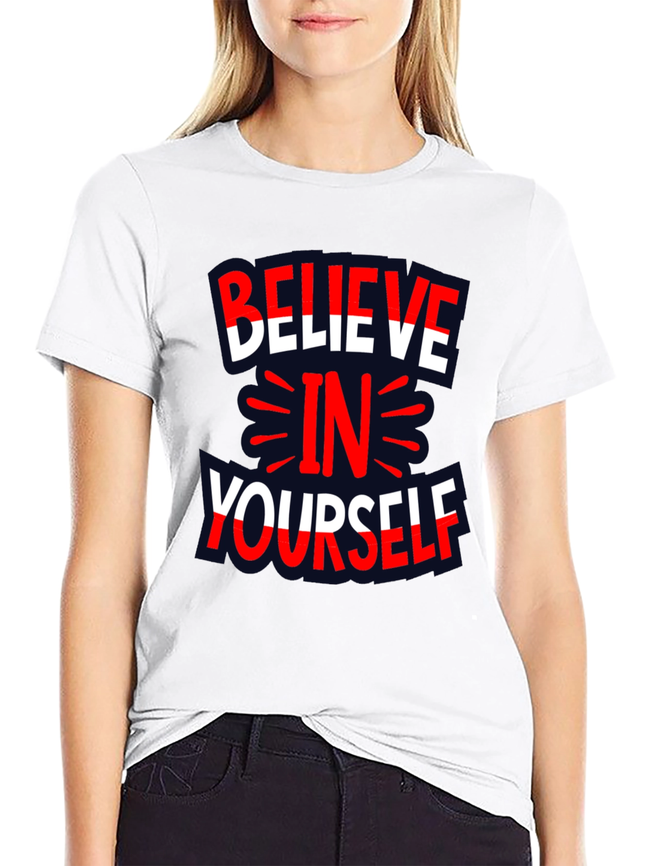 Believe in Yourself Graphic Print Tee