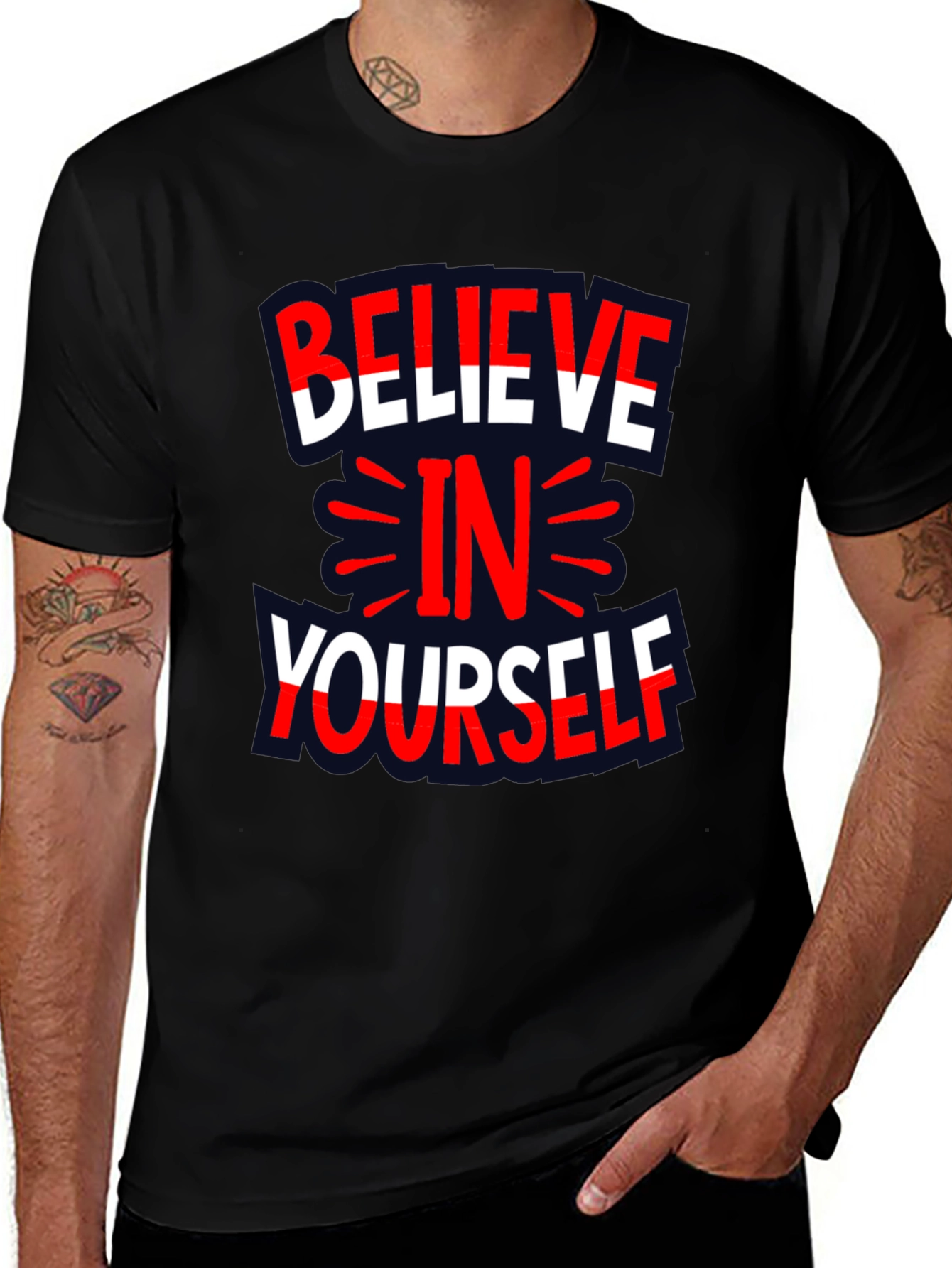 Believe in Yourself Graphic Print Tee