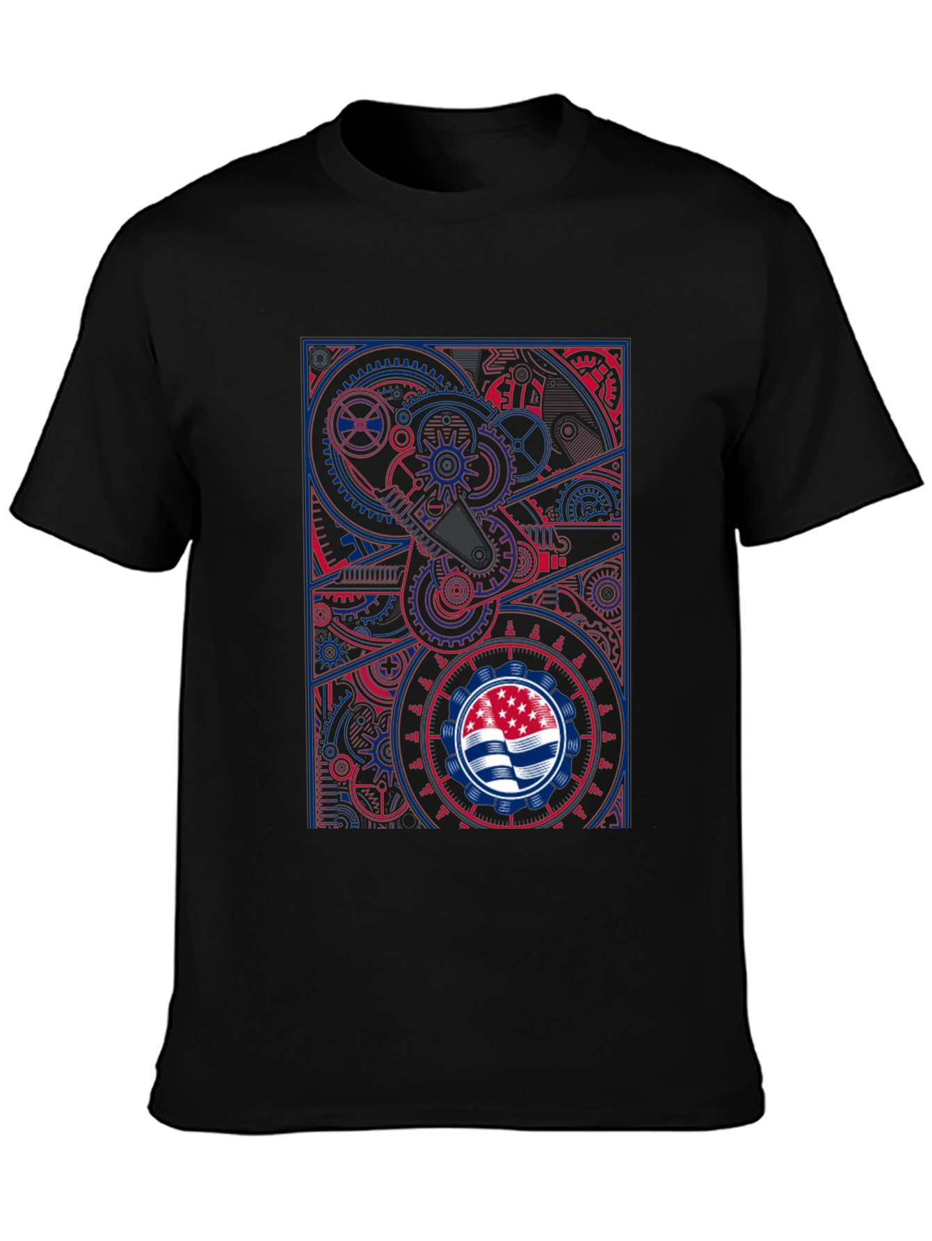 Steampunk Flag Graphic T-Shirt - Cool Design