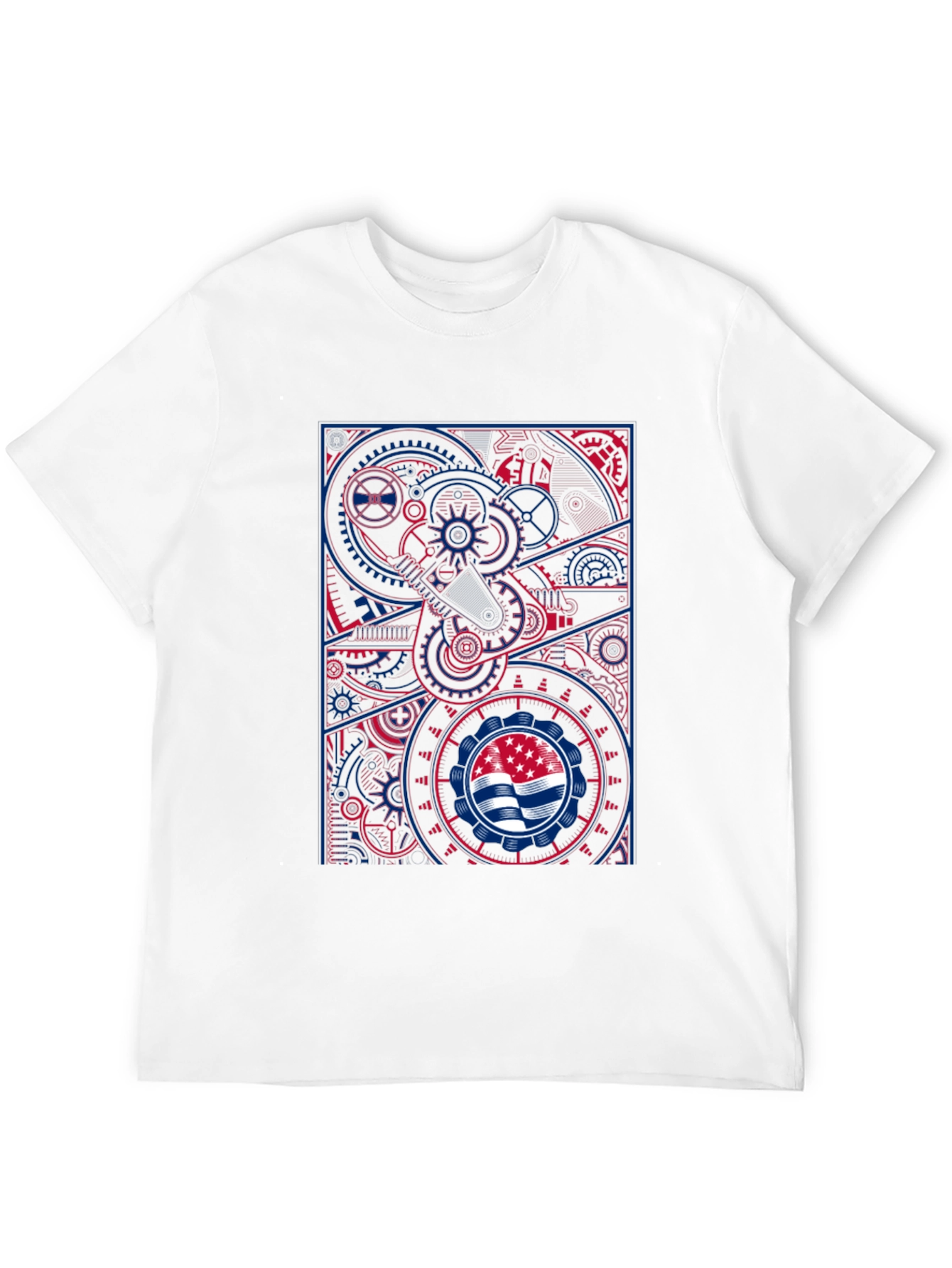 Steampunk Flag Graphic T-Shirt - Cool Design