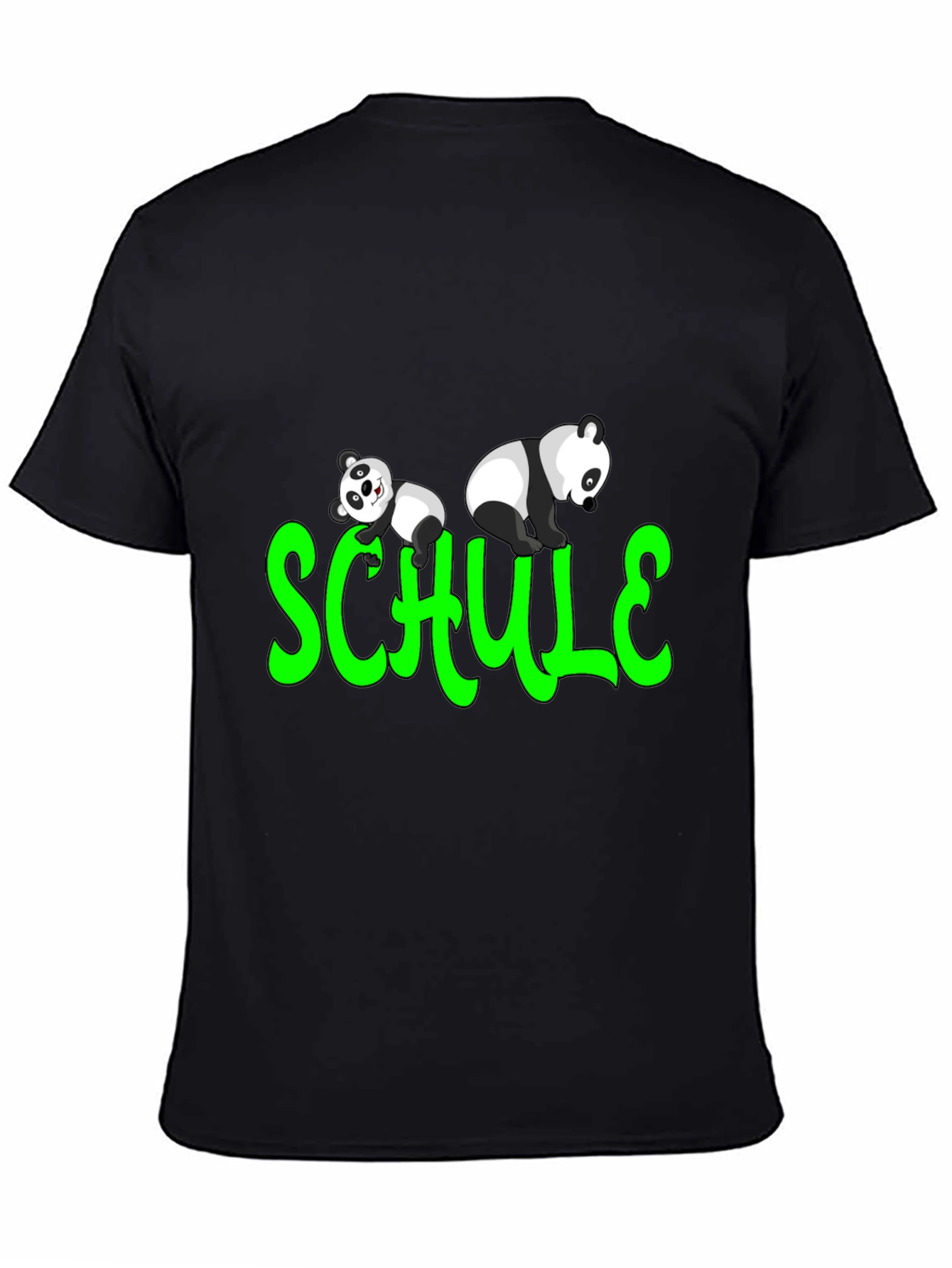 Panda Schule T-Shirt - Fun School Tee