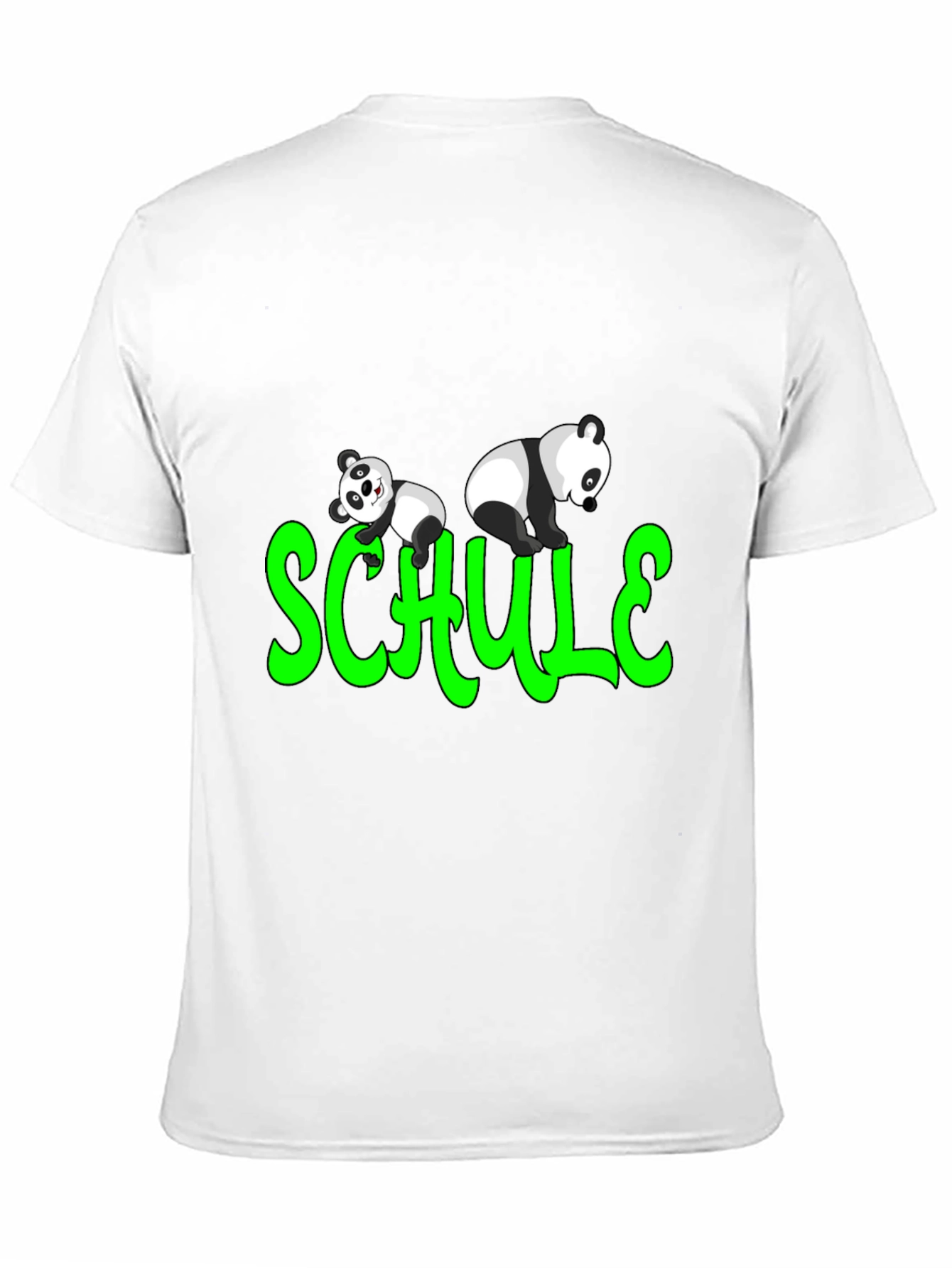 Panda Schule T-Shirt - Fun School Tee