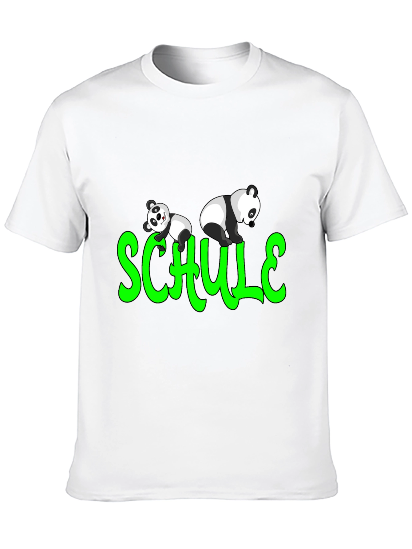 Panda Schule T-Shirt - Fun School Tee