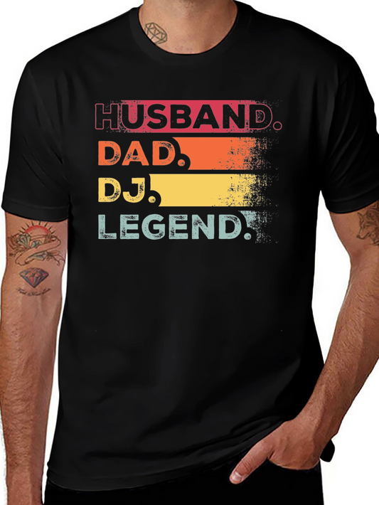 Husband Dad DJ Legend Graphic Tee