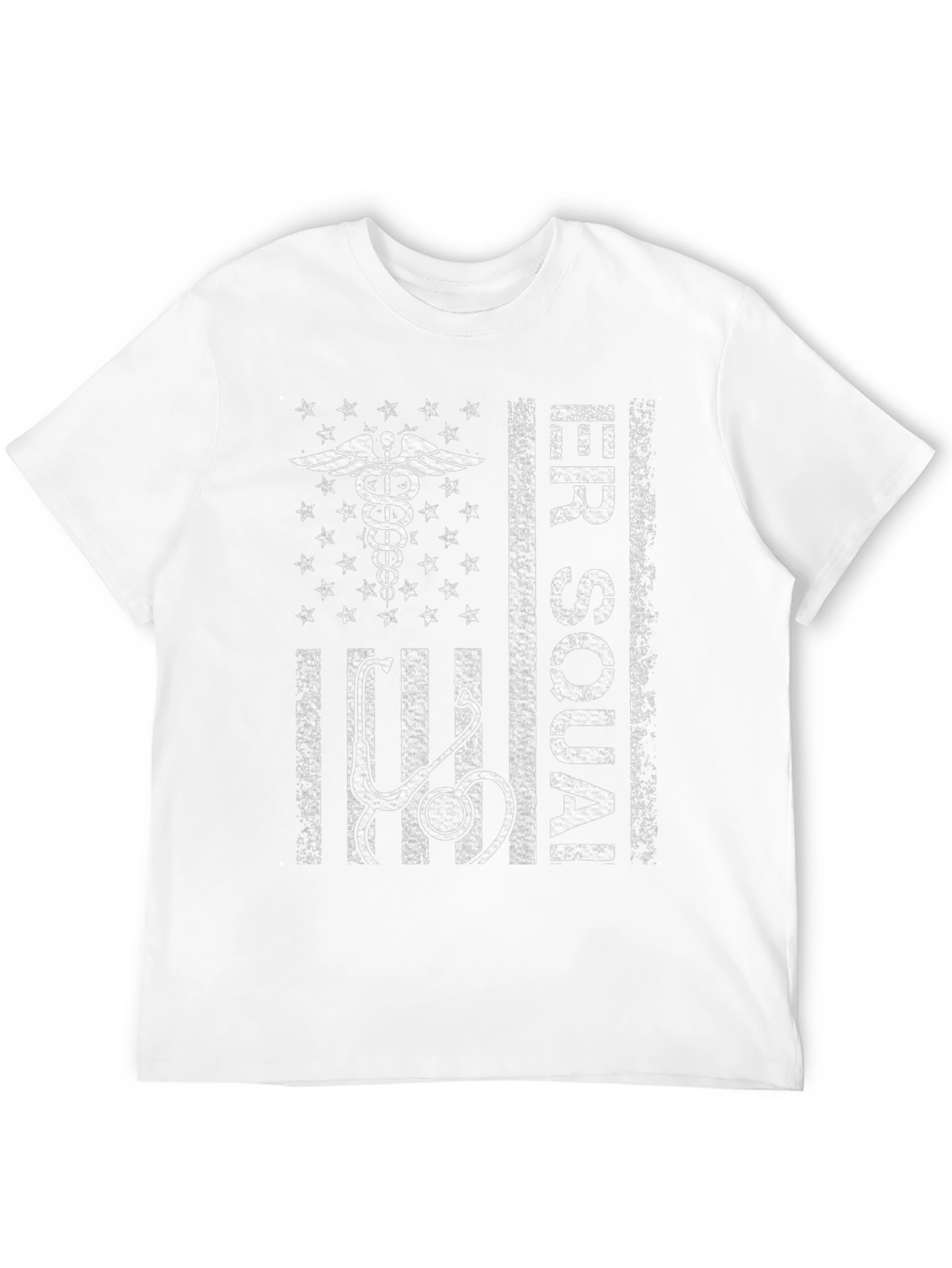 ER Squad T-Shirt: Medical American Flag Design