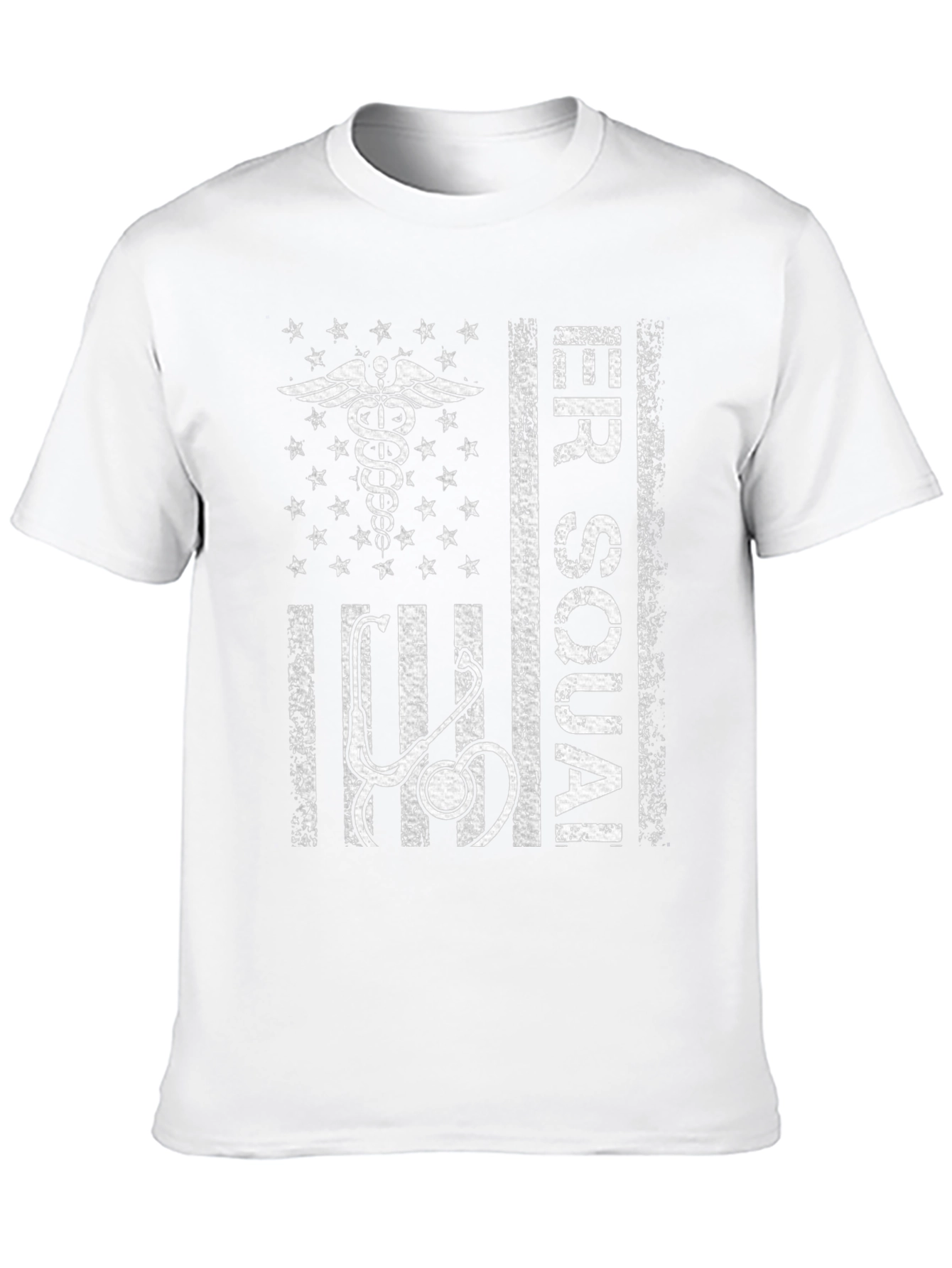 ER Squad T-Shirt: Medical American Flag Design