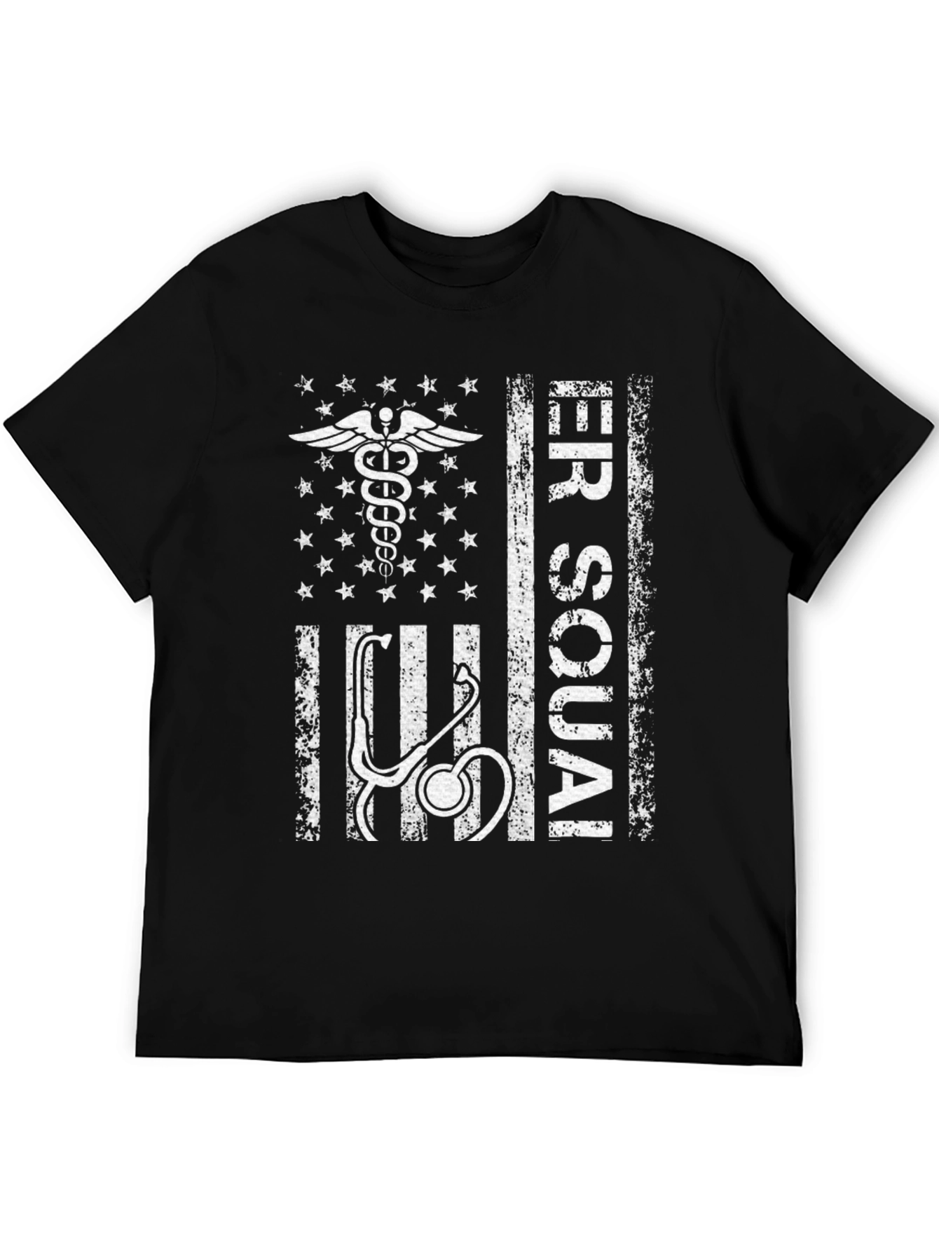 ER Squad T-Shirt: Medical American Flag Design
