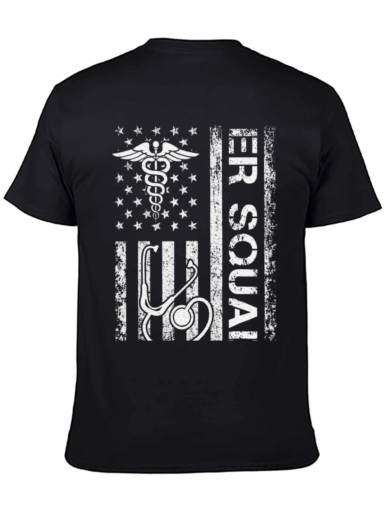 ER Squad T-Shirt: Medical American Flag Design