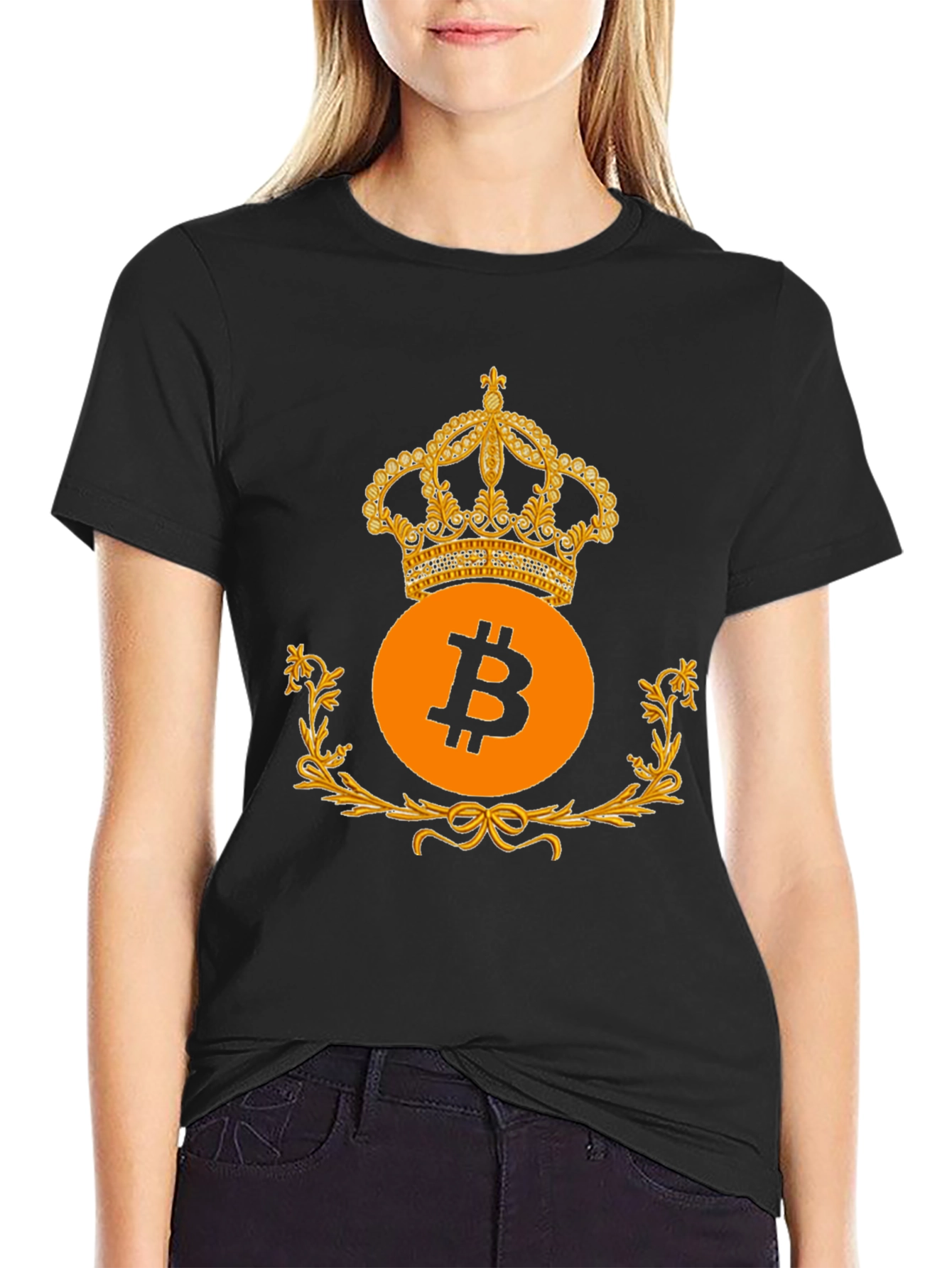Bitcoin King Graphic Tee - Crypto Currency T-Shirt