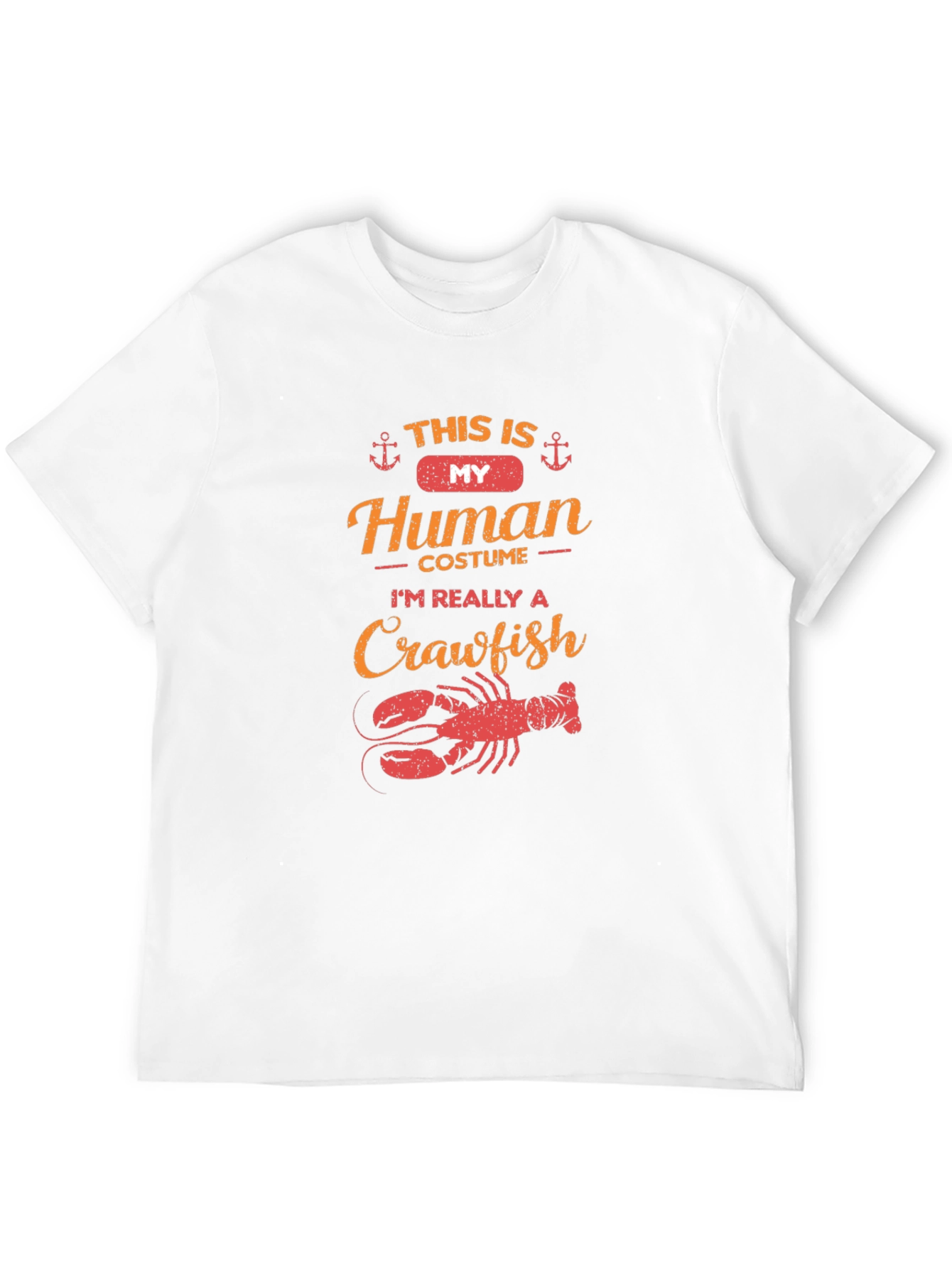 Crawfish Human Costume Funny T-Shirt