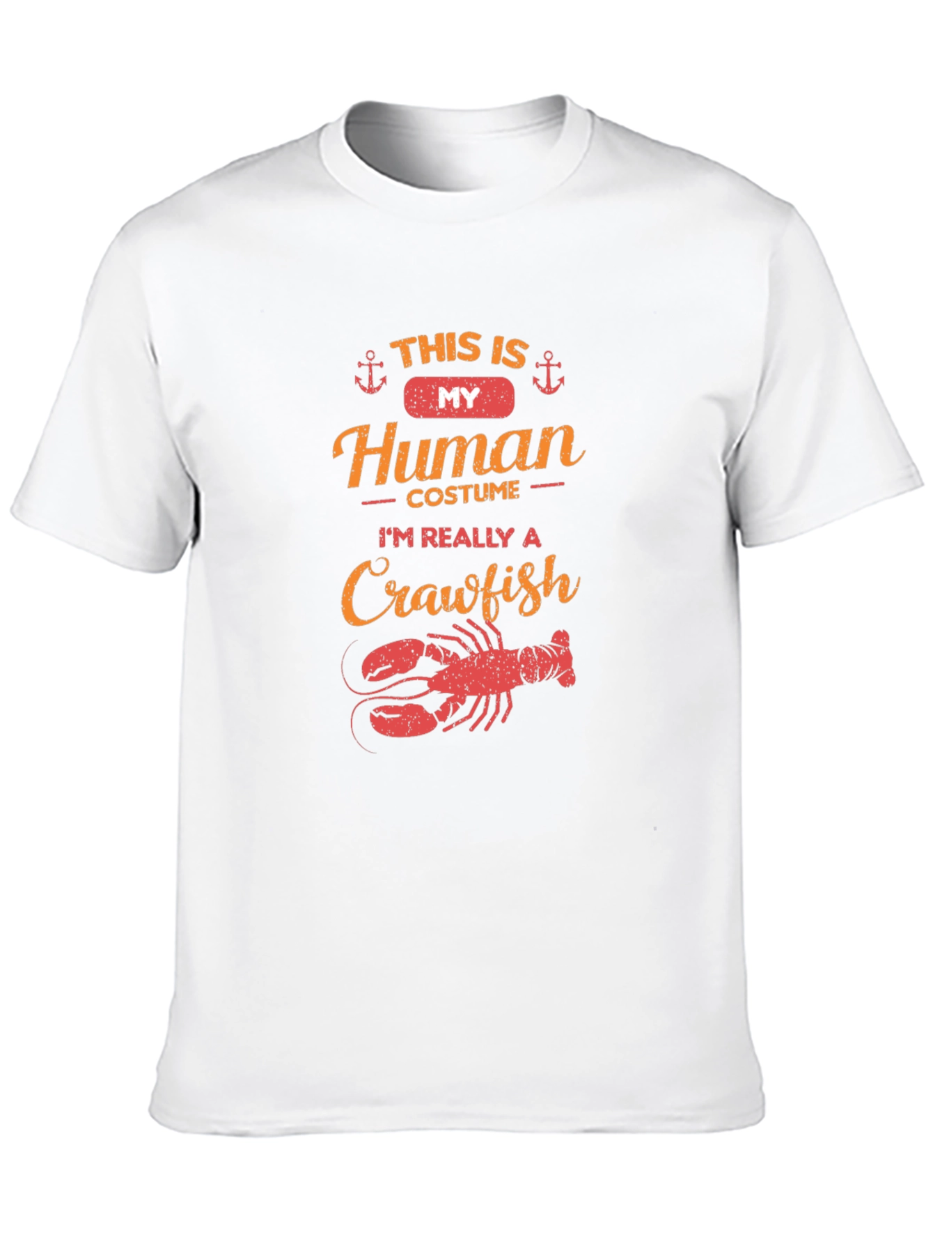 Crawfish Human Costume Funny T-Shirt