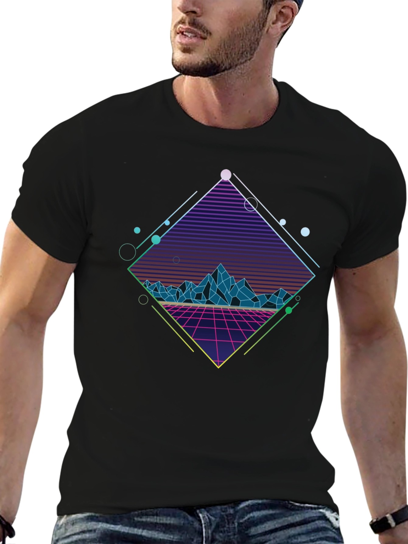 Retro 80s Neon Graphic T-Shirt