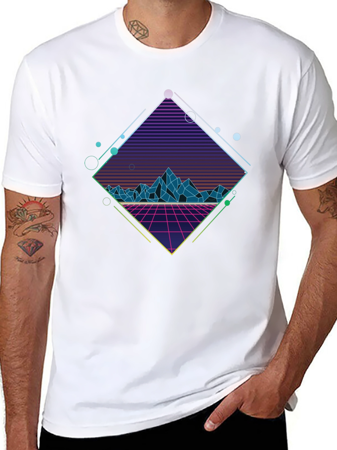 Retro 80s Neon Graphic T-Shirt