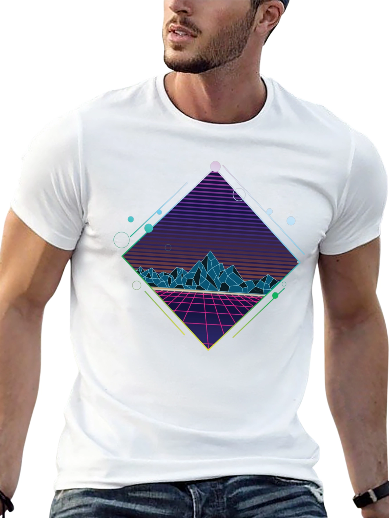 Retro 80s Neon Graphic T-Shirt
