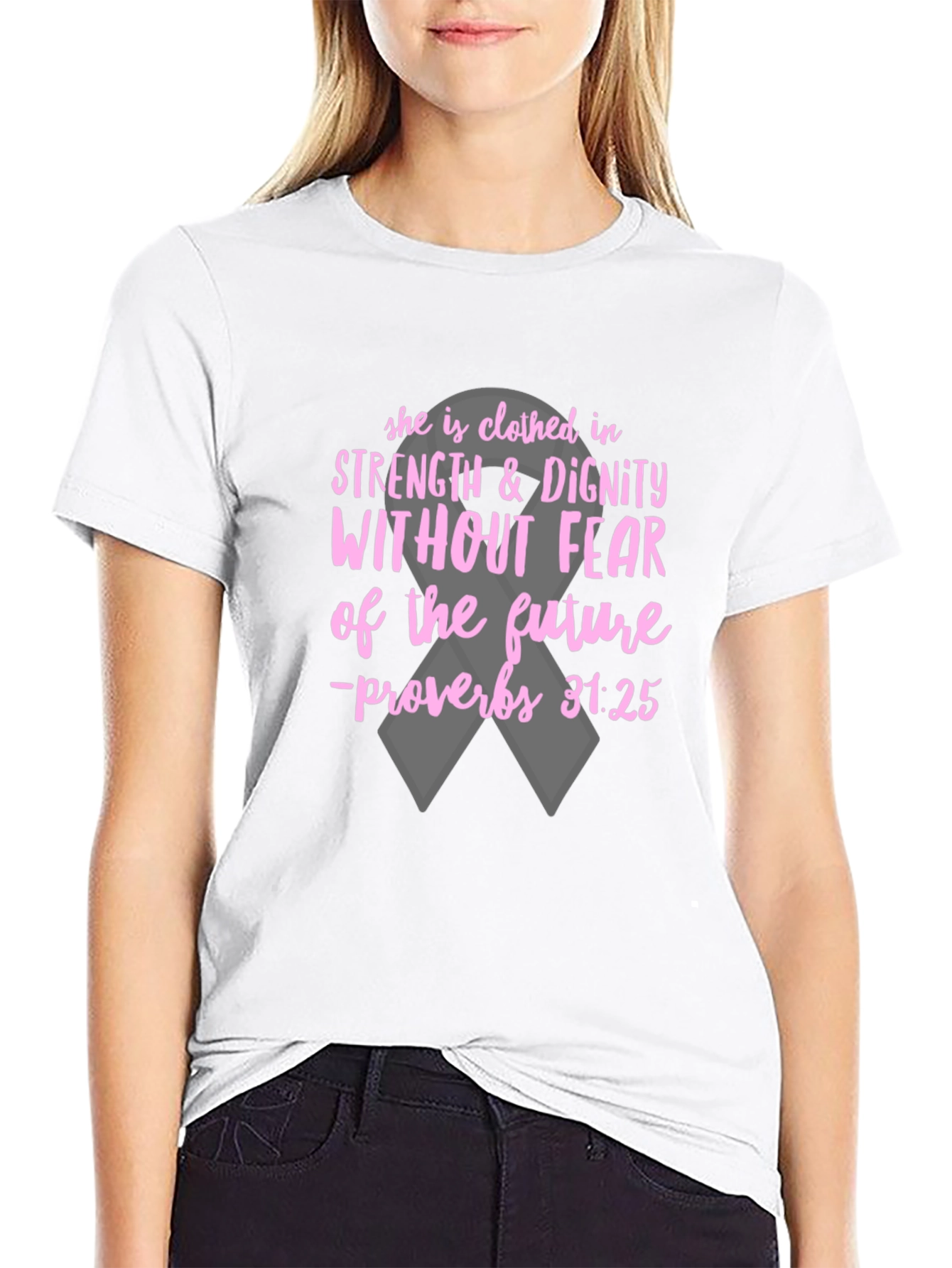 Strength & Dignity Graphic Tee - Proverbs 31:25