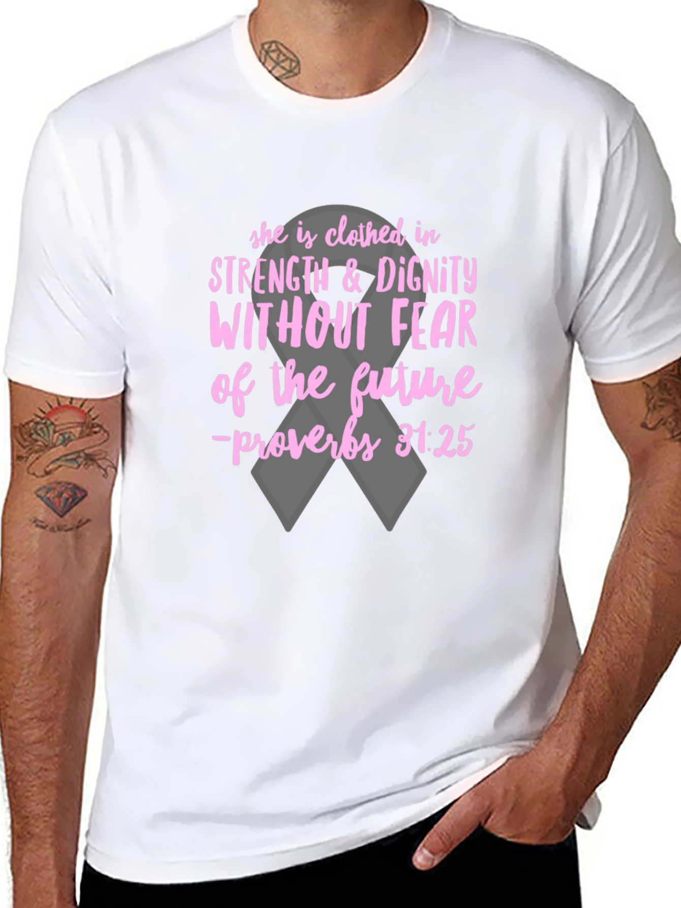 Strength & Dignity Graphic Tee - Proverbs 31:25