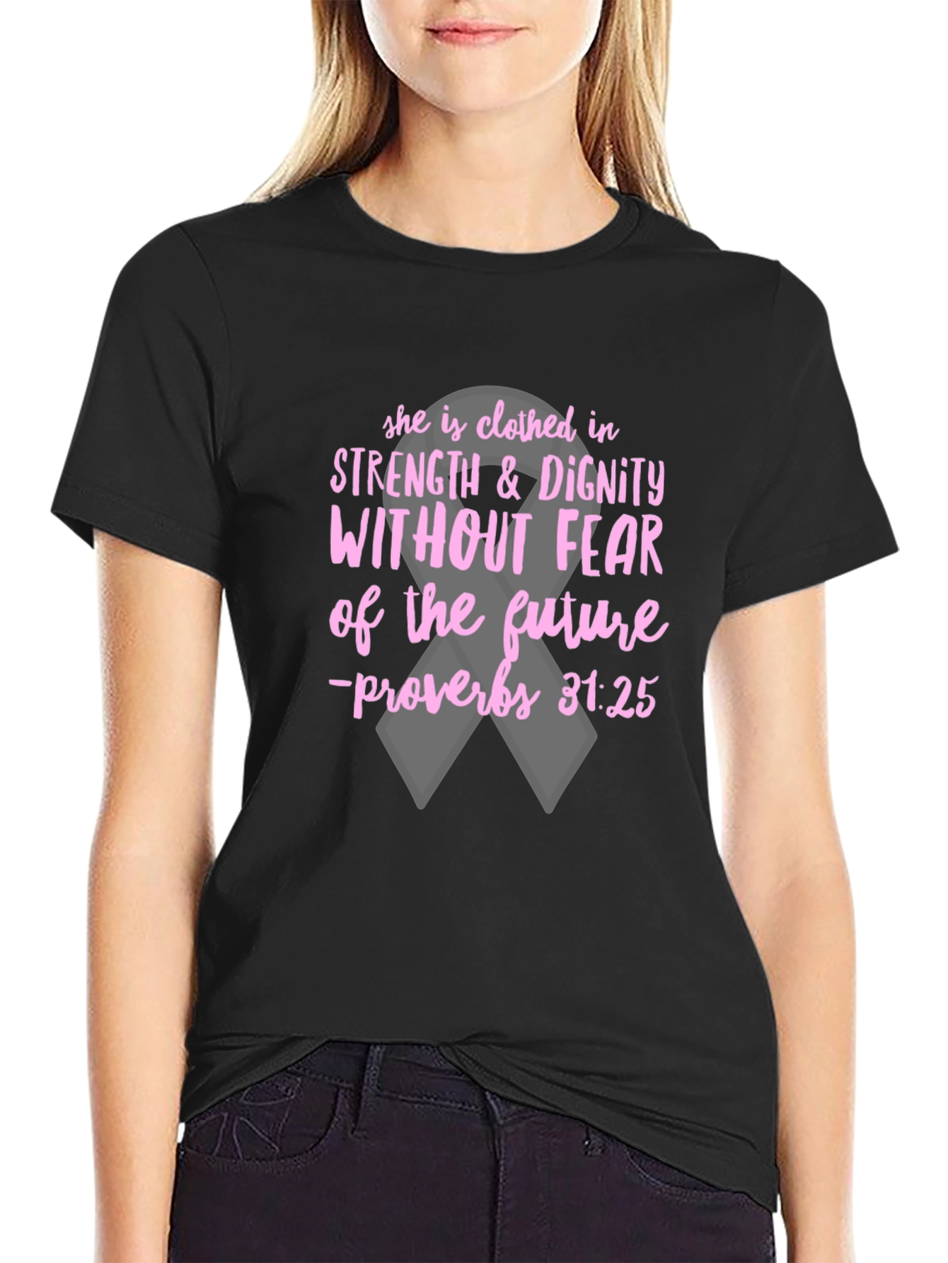 Strength & Dignity Graphic Tee - Proverbs 31:25