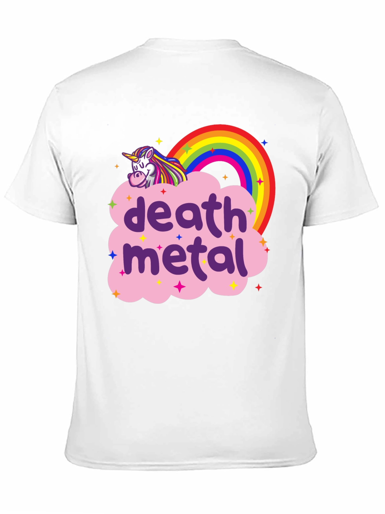 Death Metal Unicorn Rainbow T-Shirt