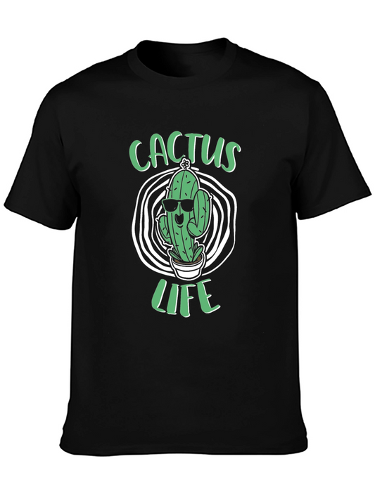 Cactus Life Graphic T-Shirt - Cool Plant Lover Tee