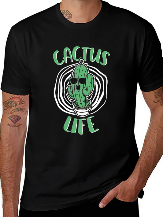 Cactus Life Graphic T-Shirt - Cool Plant Lover Tee