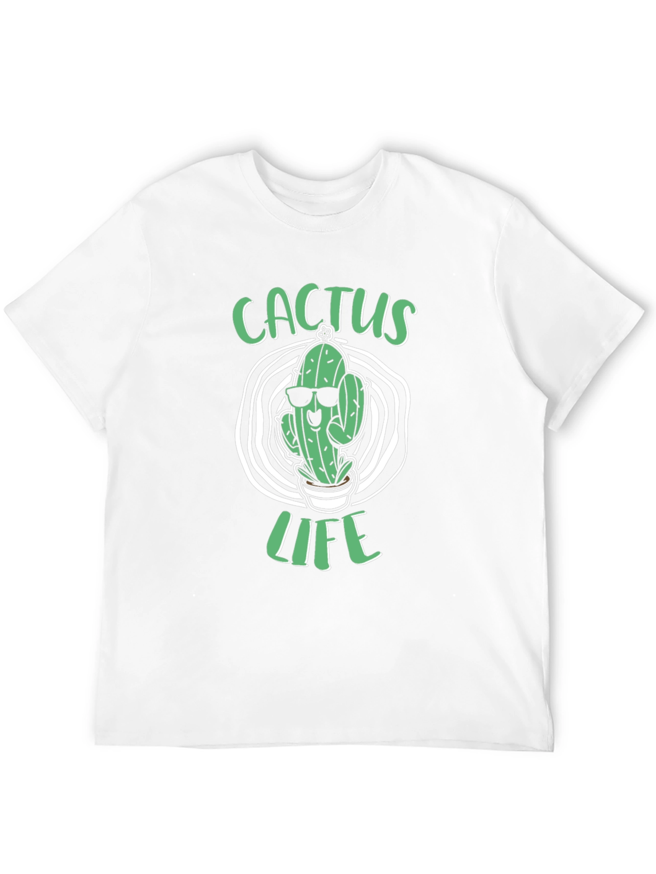 Cactus Life Graphic T-Shirt - Cool Plant Lover Tee
