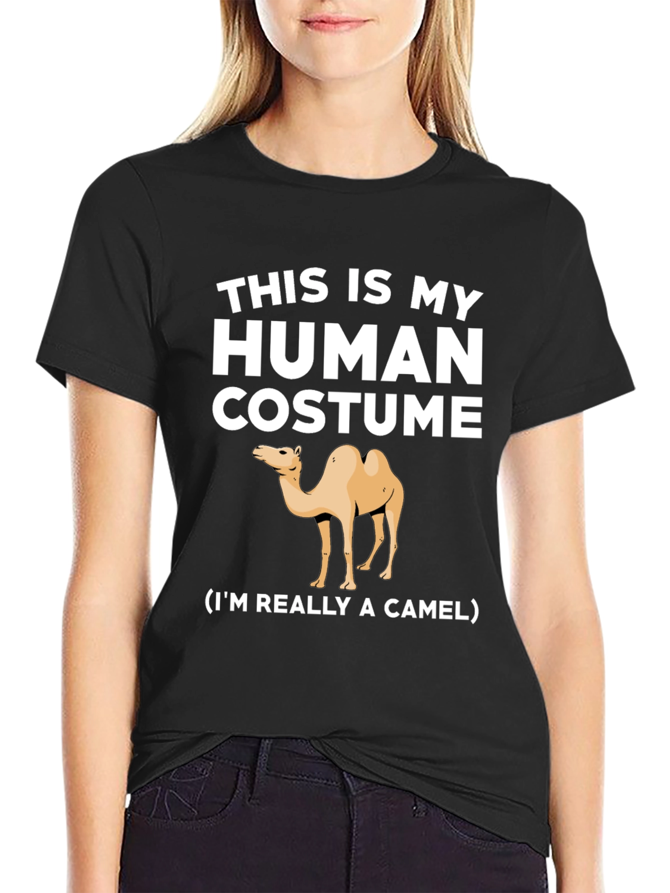 Human Costume Camel T-Shirt - Funny Animal Tee