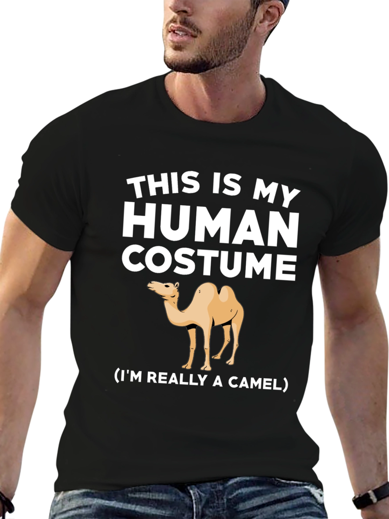 Human Costume Camel T-Shirt - Funny Animal Tee