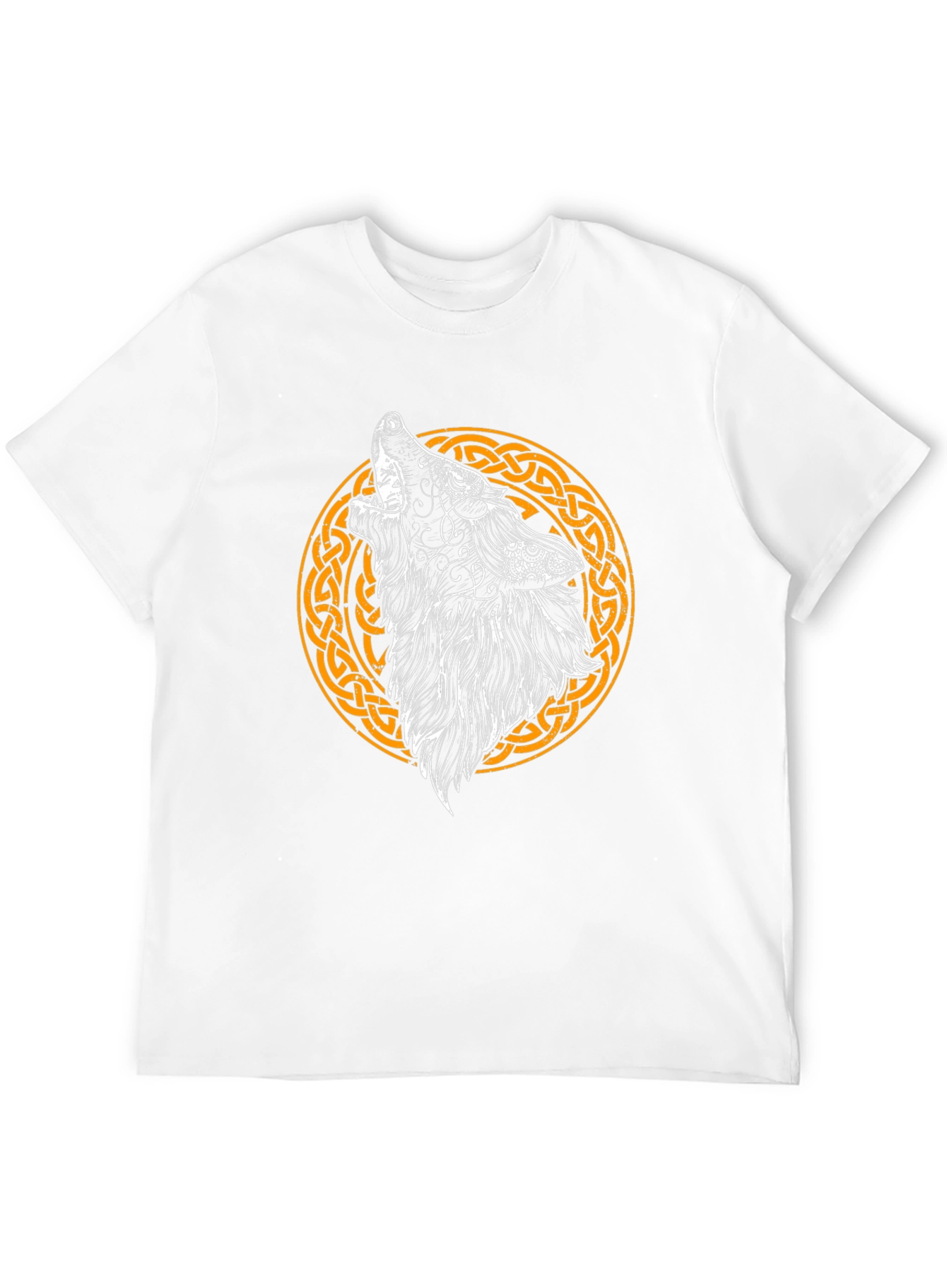 Celtic Wolf Graphic Tee - Mens Black T-Shirt