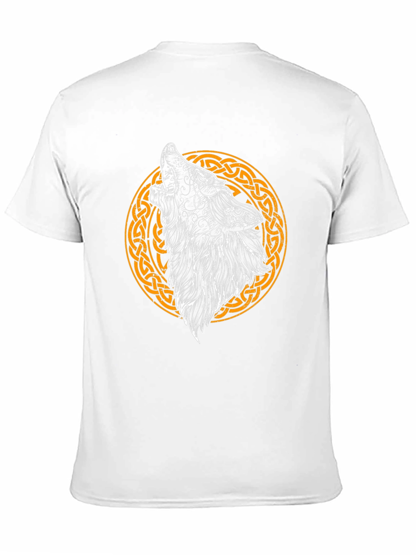 Celtic Wolf Graphic Tee - Mens Black T-Shirt