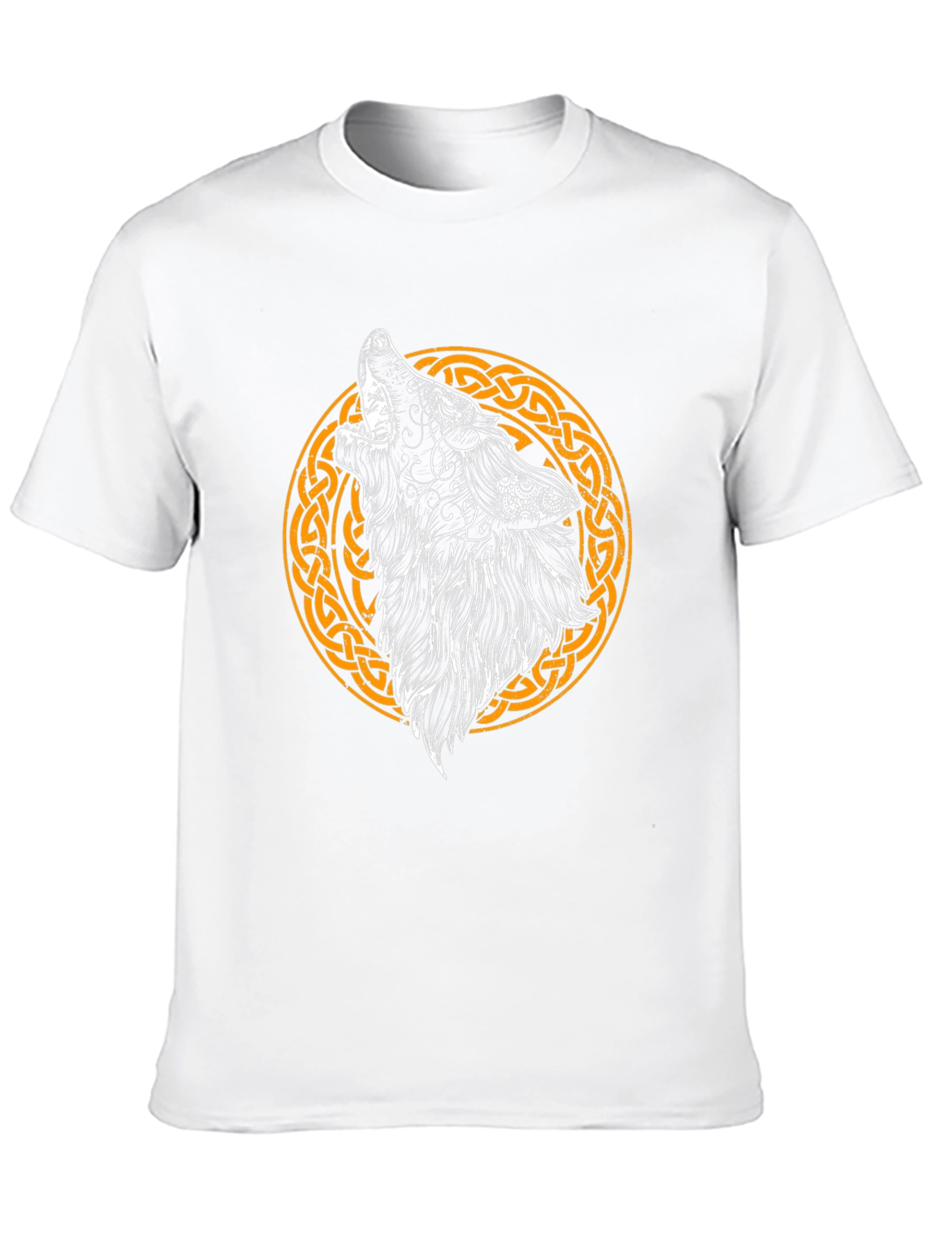 Celtic Wolf Graphic Tee - Mens Black T-Shirt