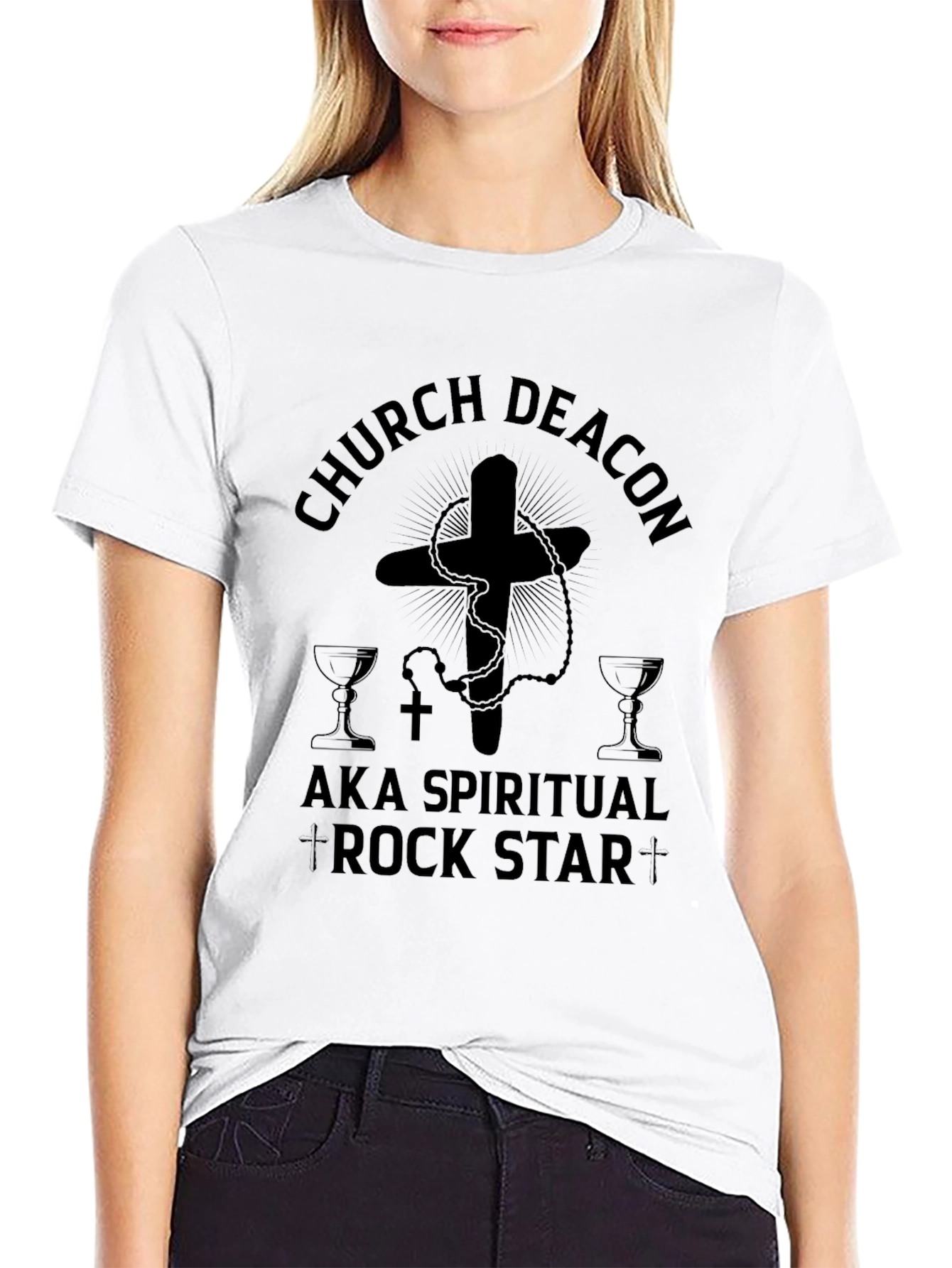 Church Deacon Spiritual Rock Star T-Shirt