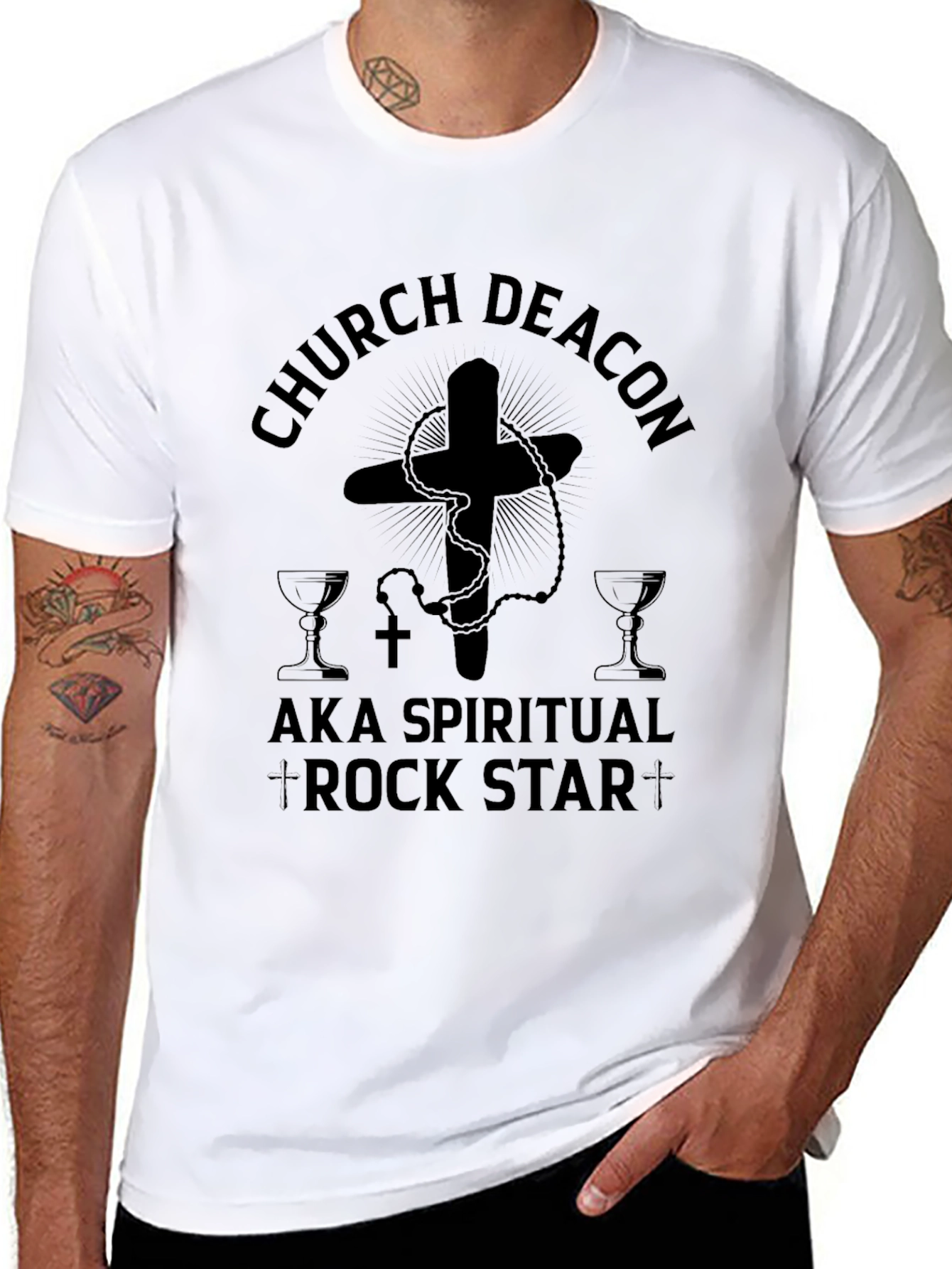 Church Deacon Spiritual Rock Star T-Shirt