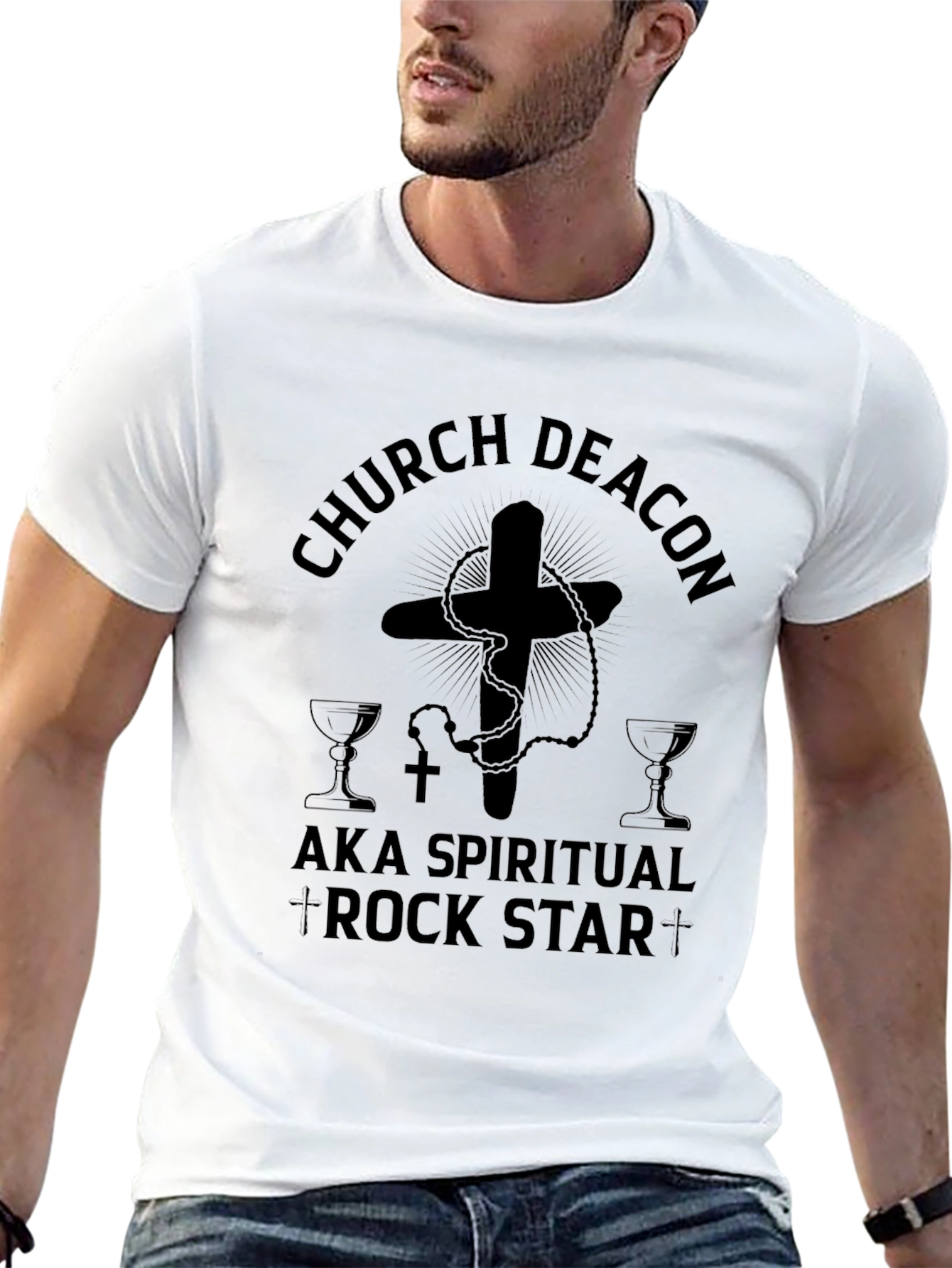 Church Deacon Spiritual Rock Star T-Shirt