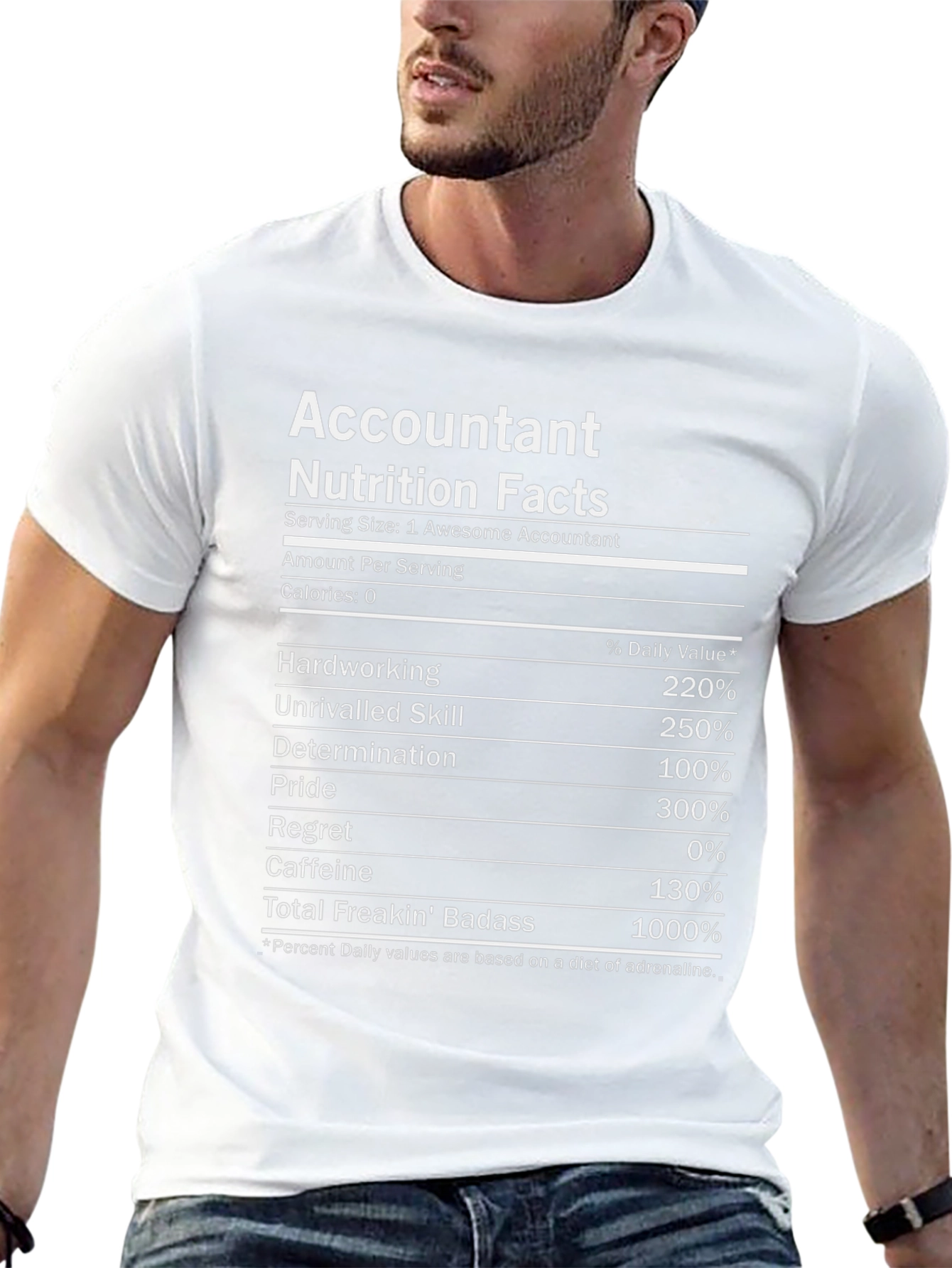 Accountant Nutrition Facts T-Shirt - Funny Gift
