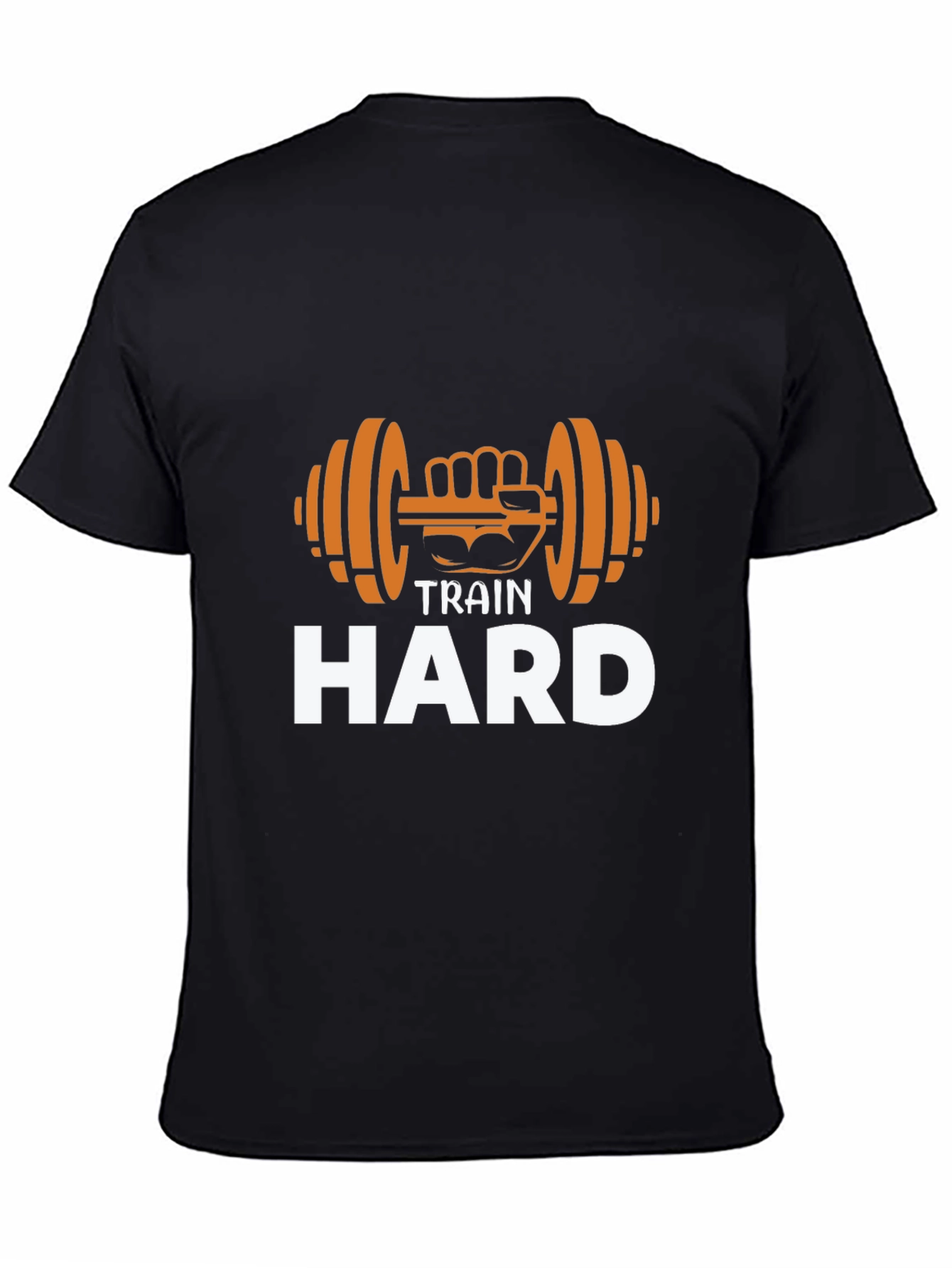 Train Hard Graphic Tee - Gym Motivation Shirt