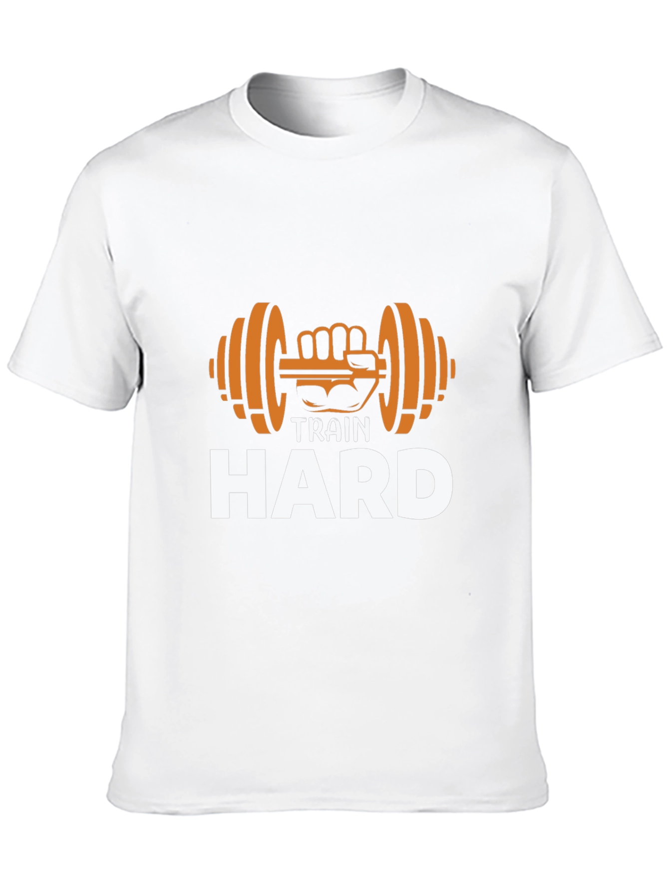 Train Hard Graphic Tee - Gym Motivation Shirt