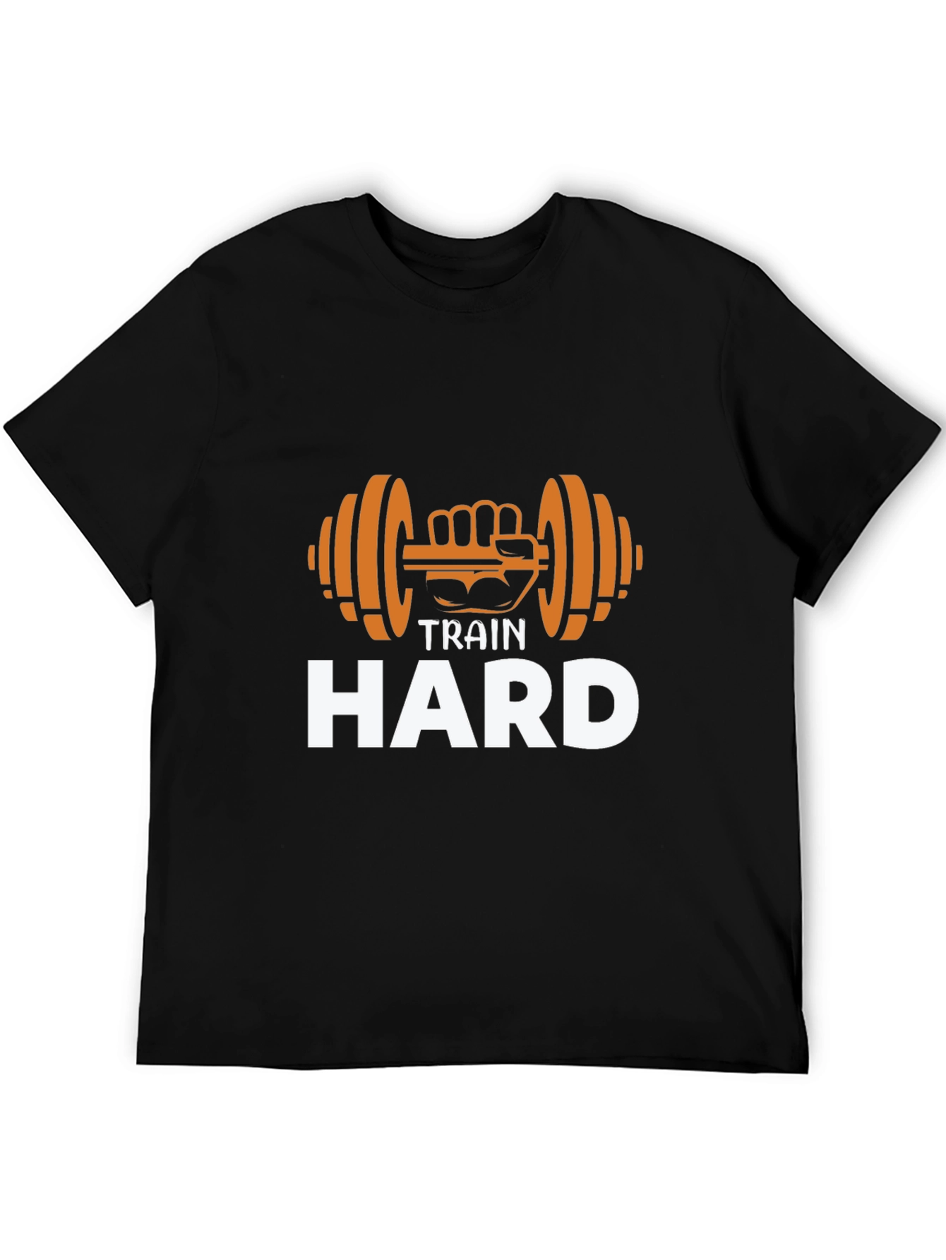 Train Hard Graphic Tee - Gym Motivation Shirt