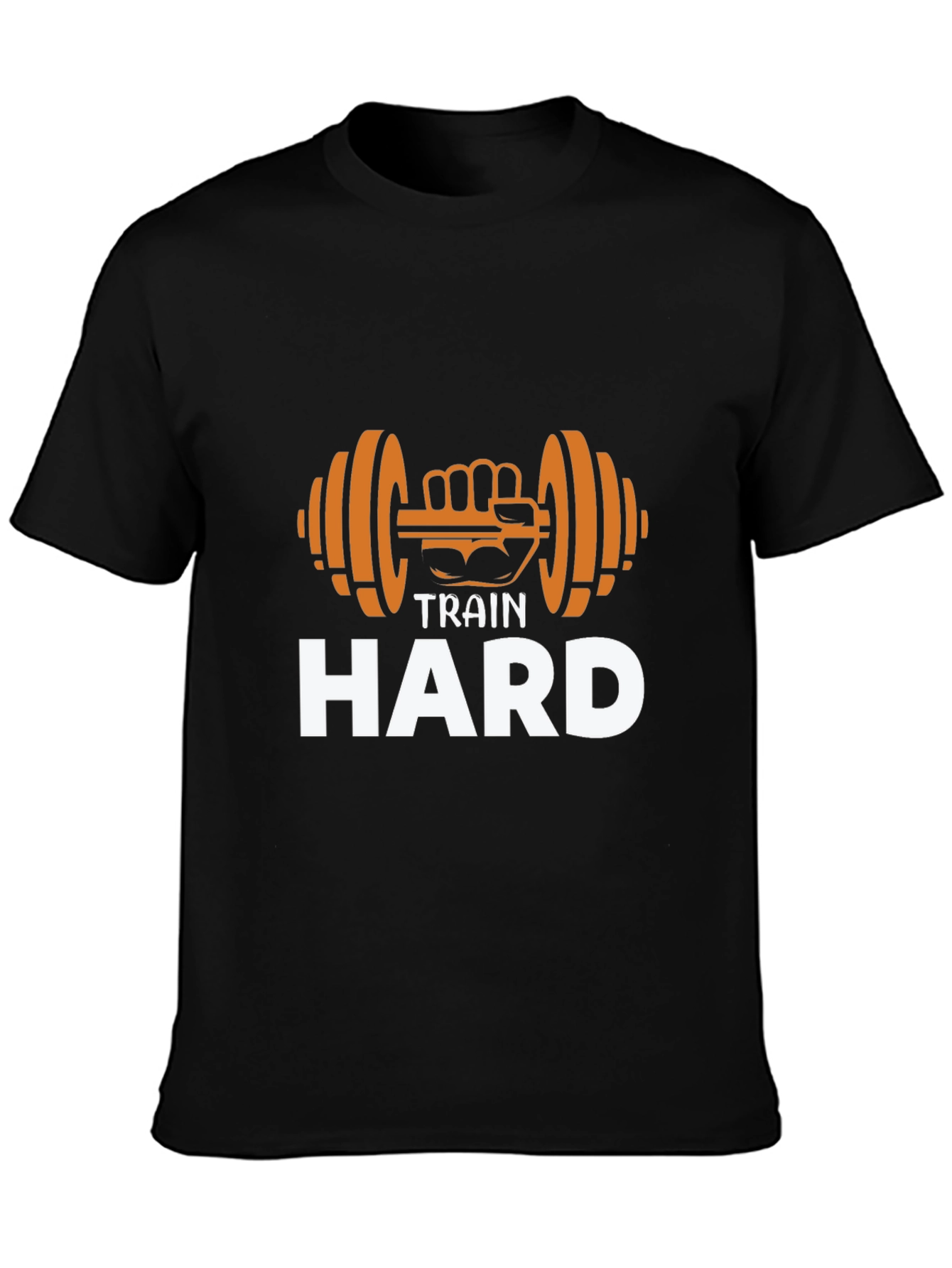Train Hard Graphic Tee - Gym Motivation Shirt