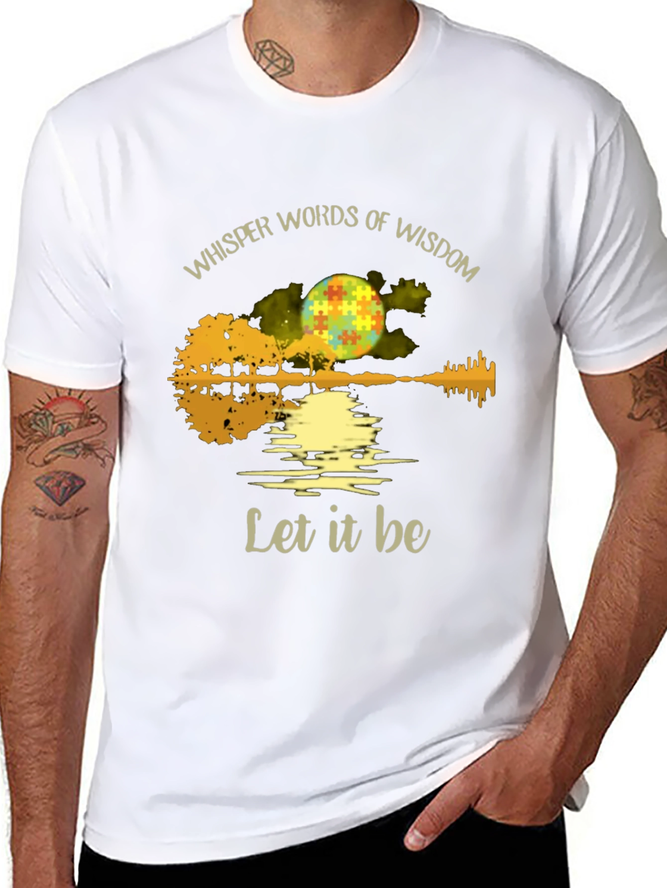 Whisper Wisdom Let it Be Graphic Tee