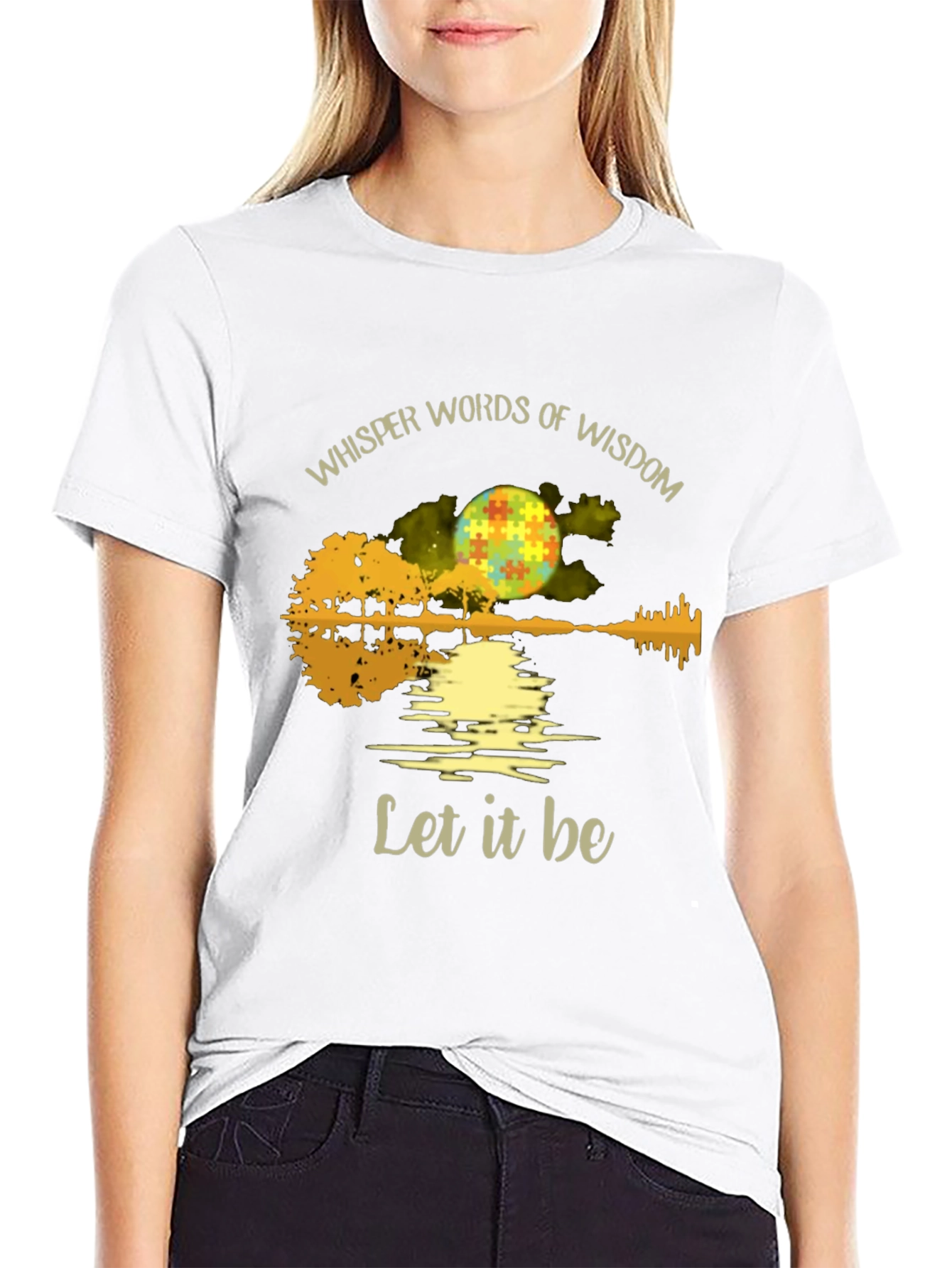 Whisper Wisdom Let it Be Graphic Tee