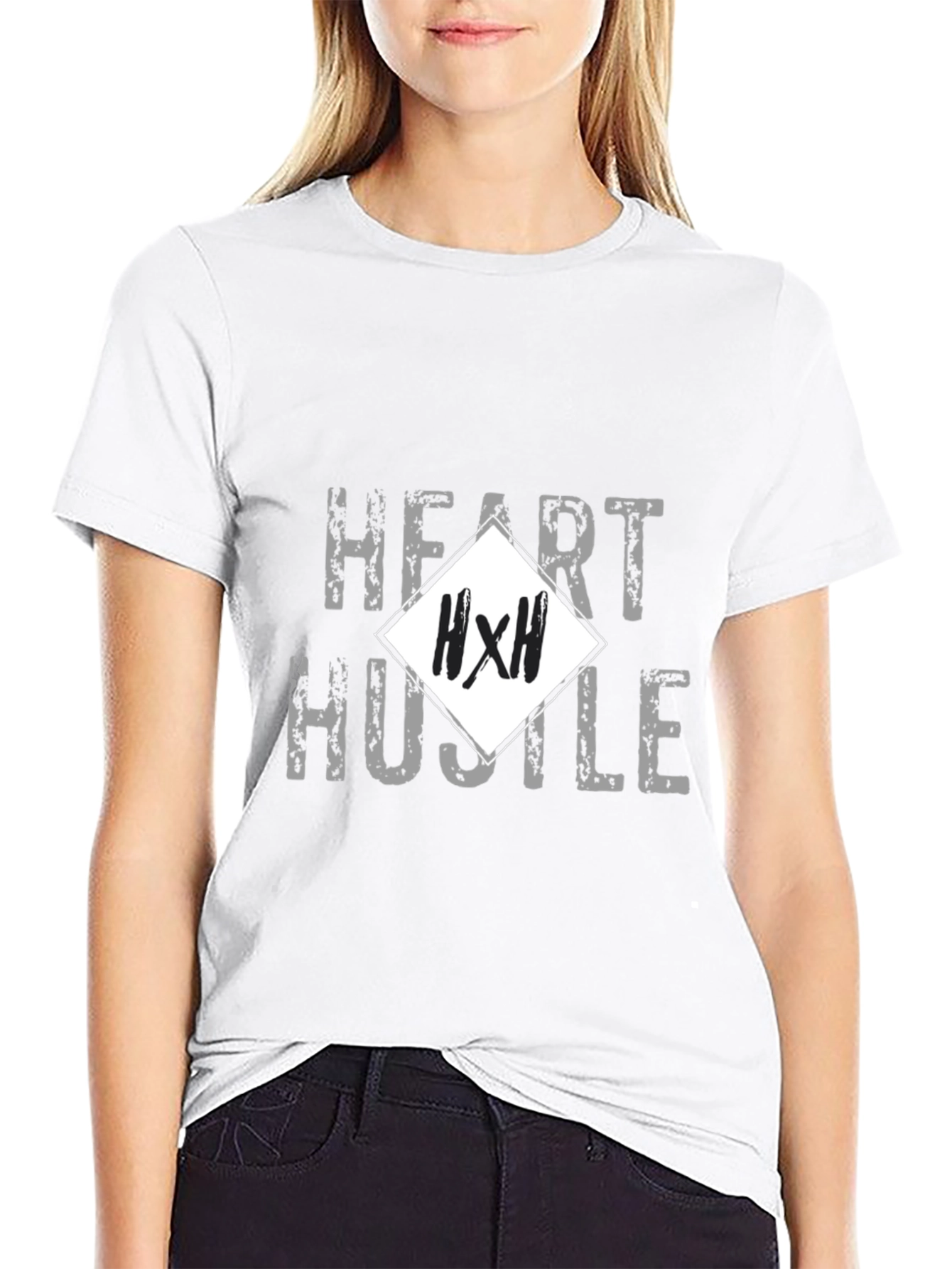 Heart Hustle T-Shirt - Black Graphic Tee
