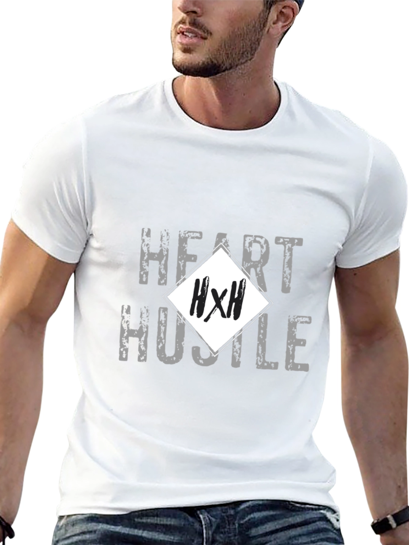Heart Hustle T-Shirt - Black Graphic Tee