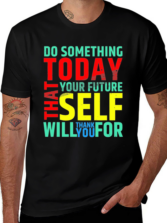 Inspirational Graphic Tee - Do Something Today