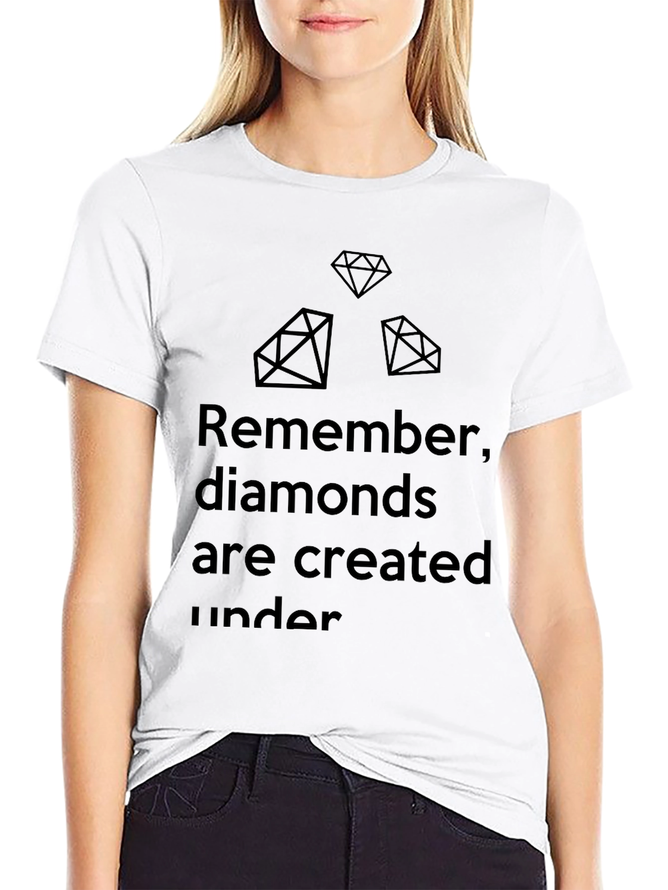 Diamond Quote Tee - Pressure Creates Diamonds T-Shirt
