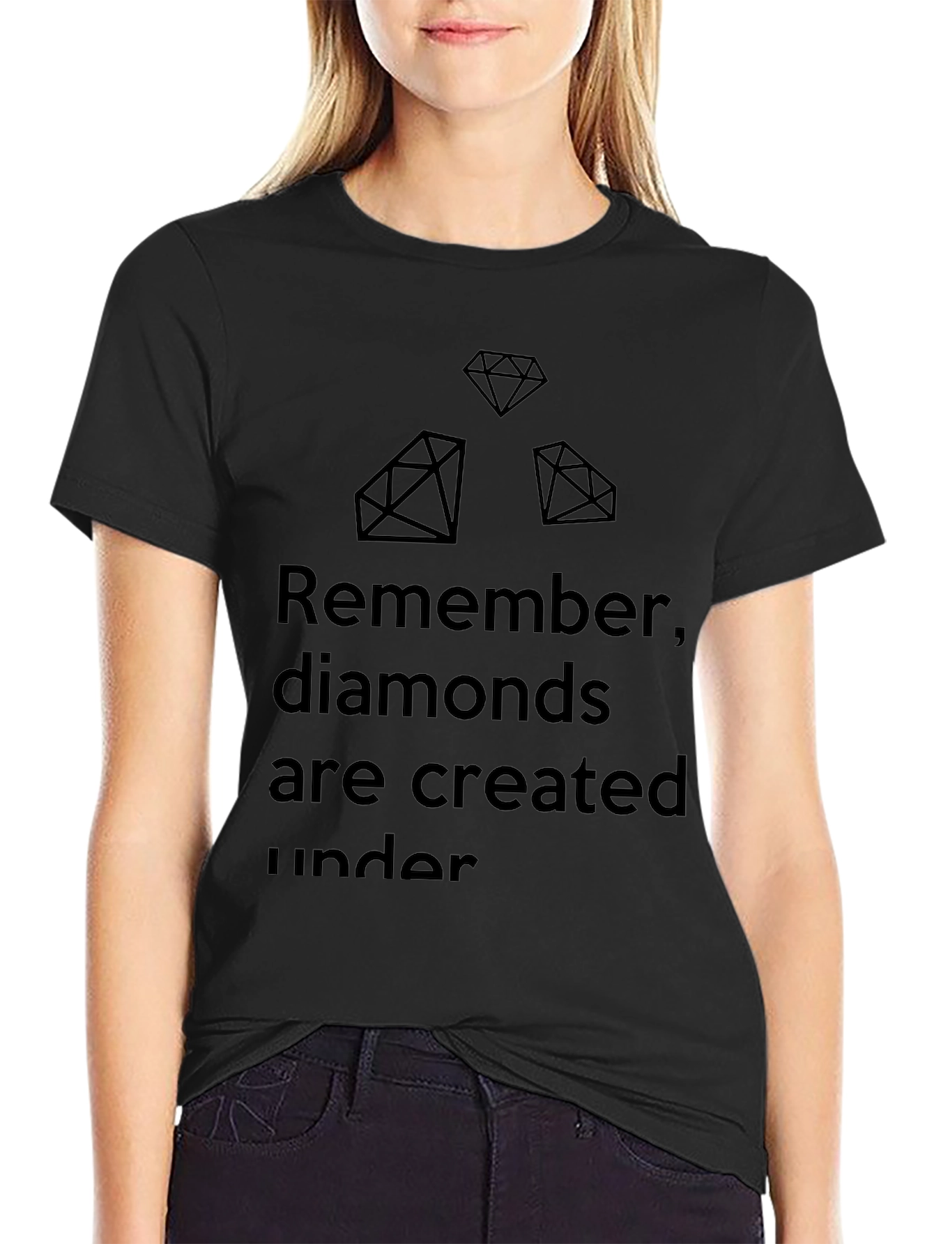 Diamond Quote Tee - Pressure Creates Diamonds T-Shirt