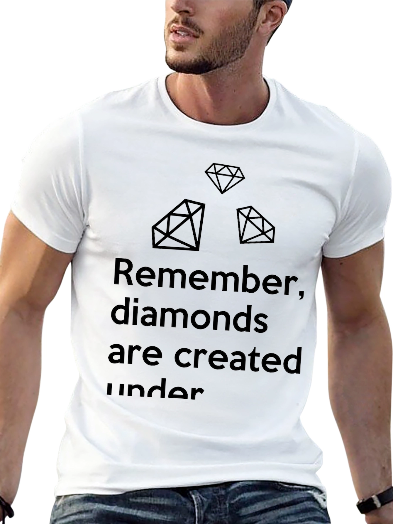 Diamond Quote Tee - Pressure Creates Diamonds T-Shirt